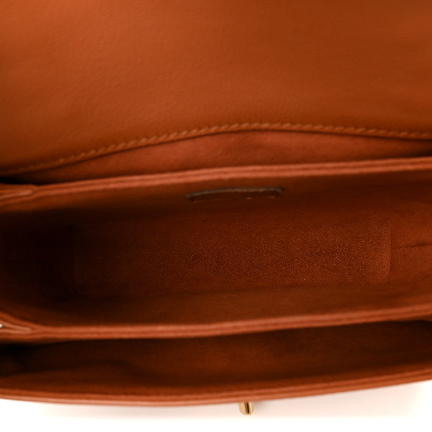 Grained Calfskin Lockme Oxford Cognac — view 5
