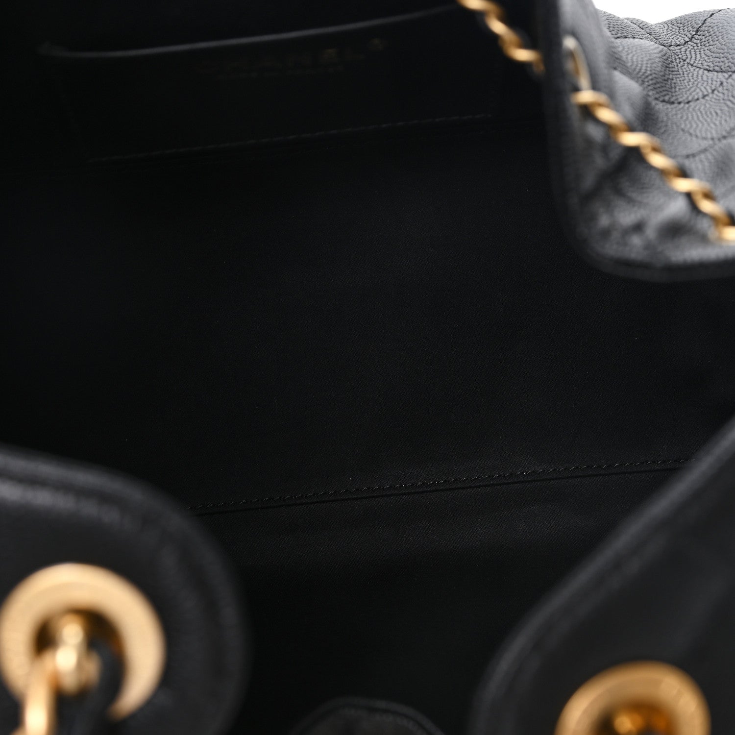 Caviar Quilted Small Chanel 25 Handbag Black — view 4