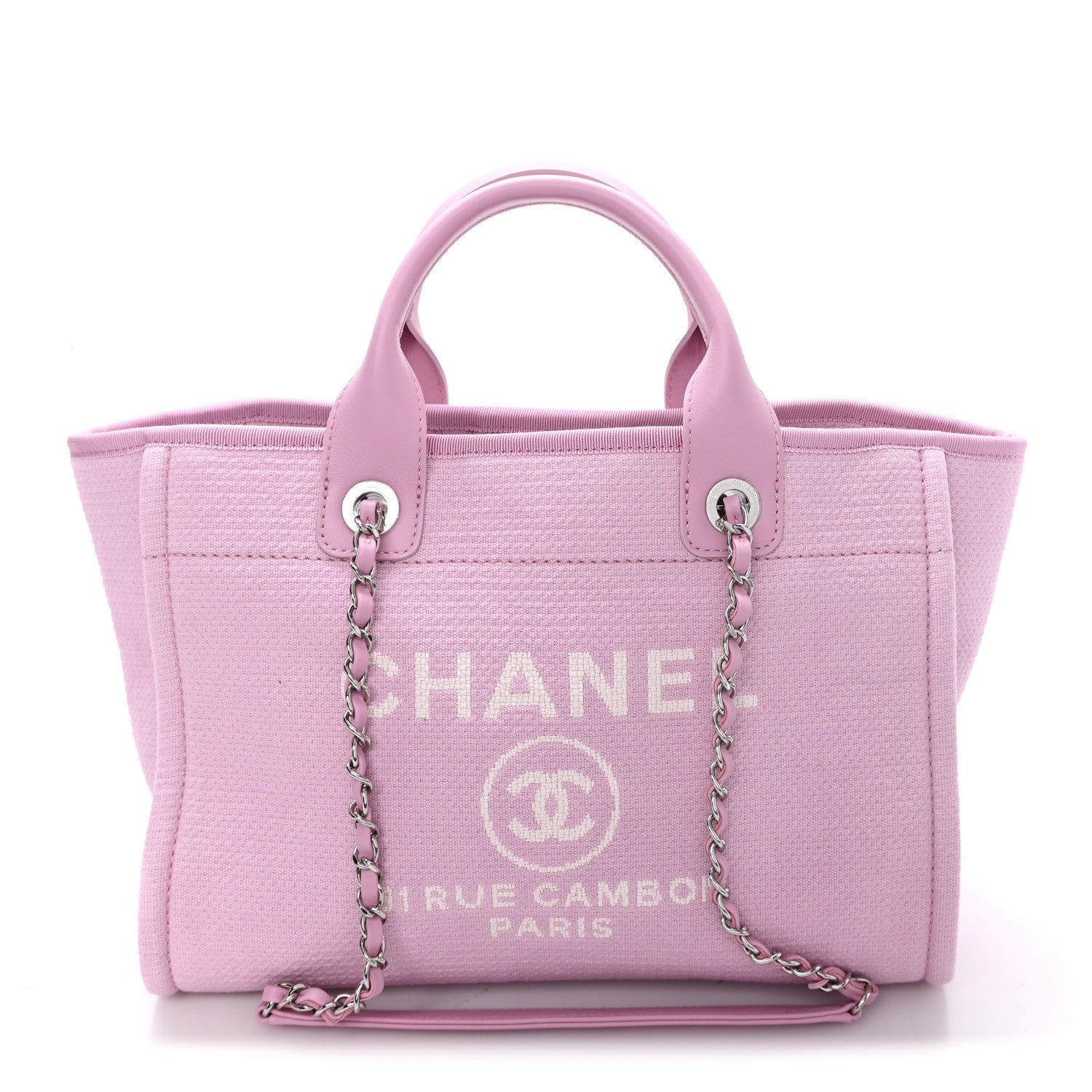 Mixed Fibers Small Deauville Tote Dark Pink