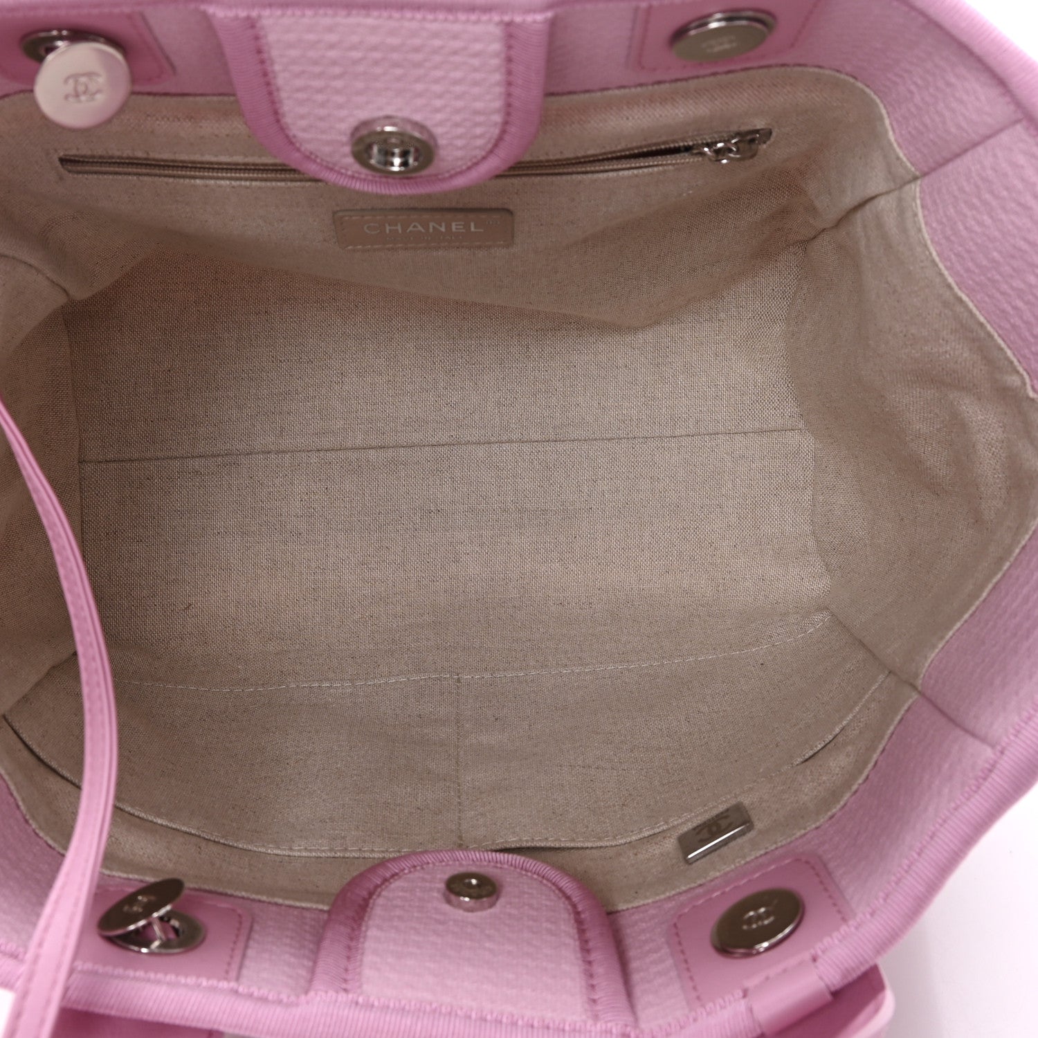 Mixed Fibers Small Deauville Tote Dark Pink — view 5
