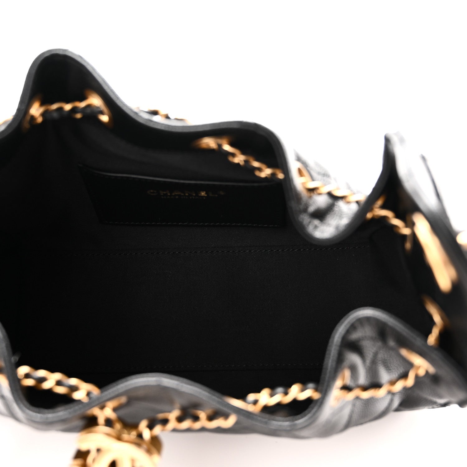 Caviar Quilted Mini Chanel 25 Handbag Black — view 5