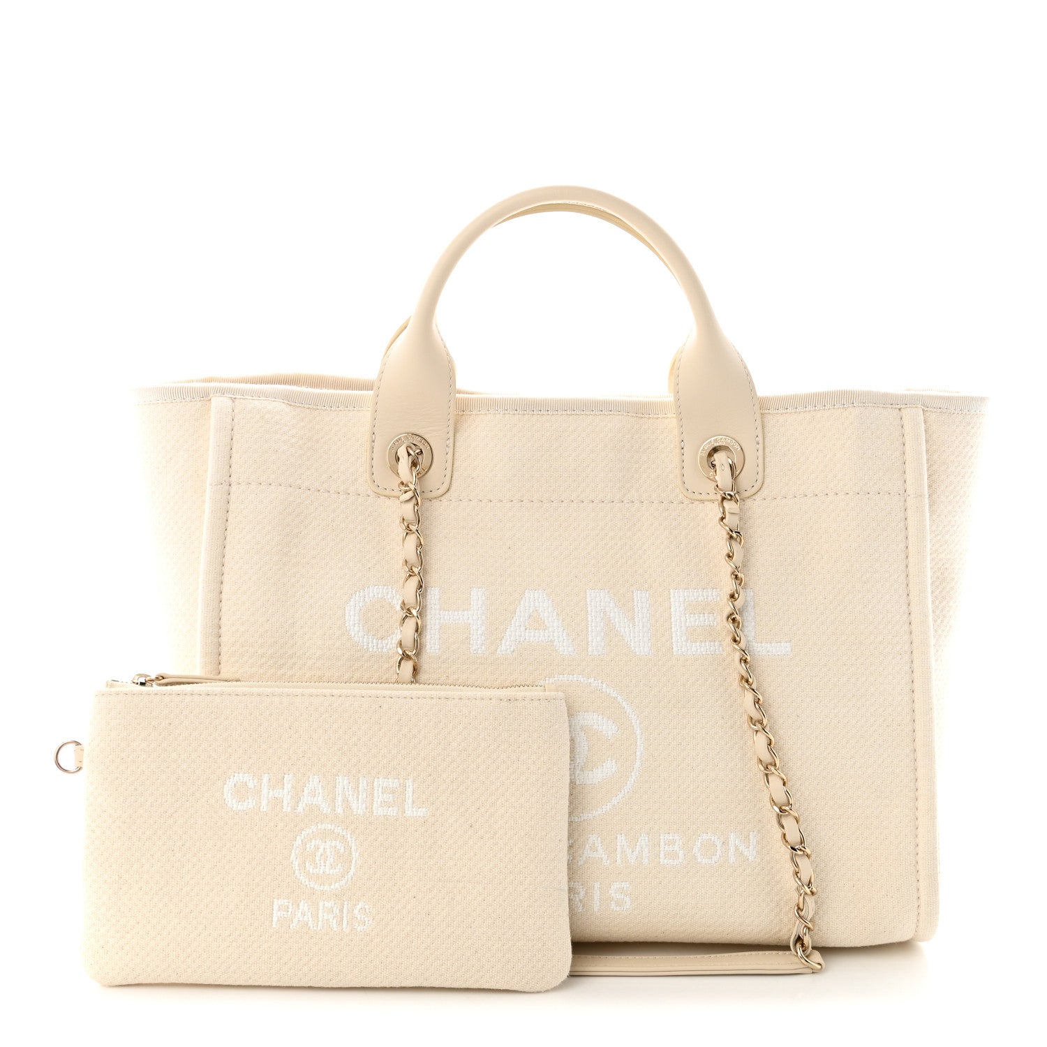Mixed Fibers Small Deauville Tote White — view 3