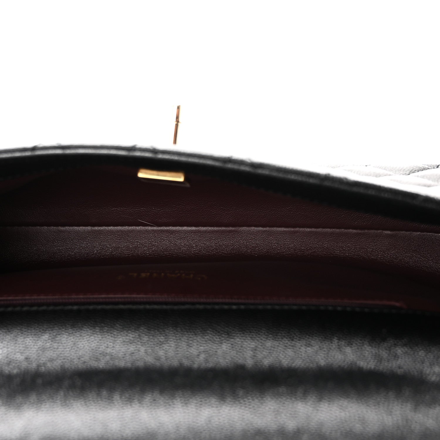 Caviar Quilted Maxi East West Coco Handle Flap Black — view 5