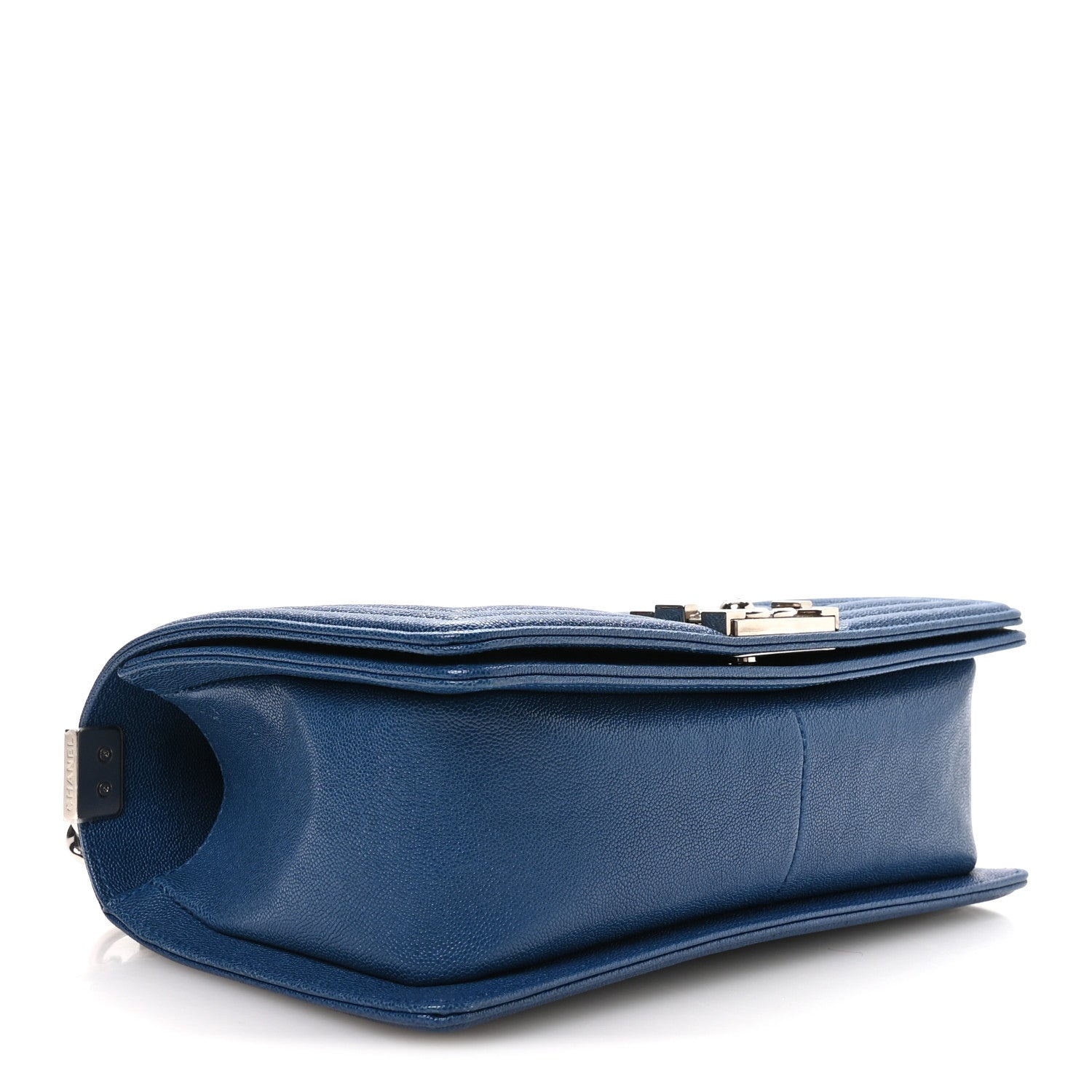 Iridescent Caviar Quilted Medium Boy Flap Blue — view 4