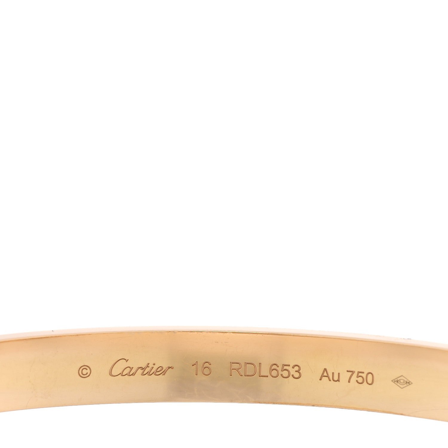 18K Yellow Gold LOVE Bracelet 16 — view 4