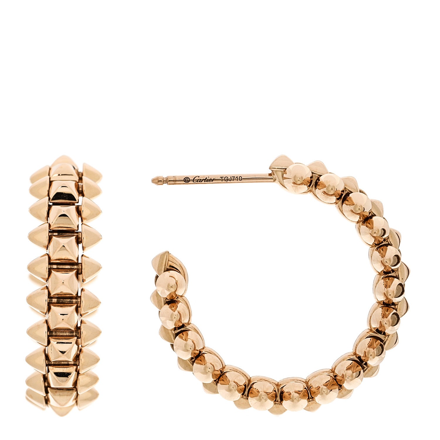 18K Pink Gold Small Clash de Cartier Earrings