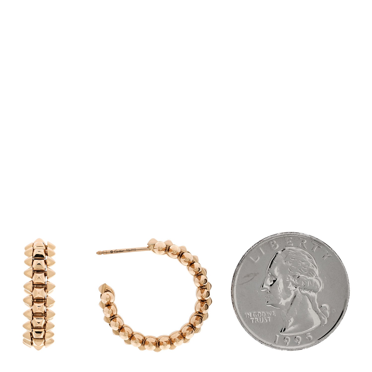 18K Pink Gold Small Clash de Cartier Earrings — view 2