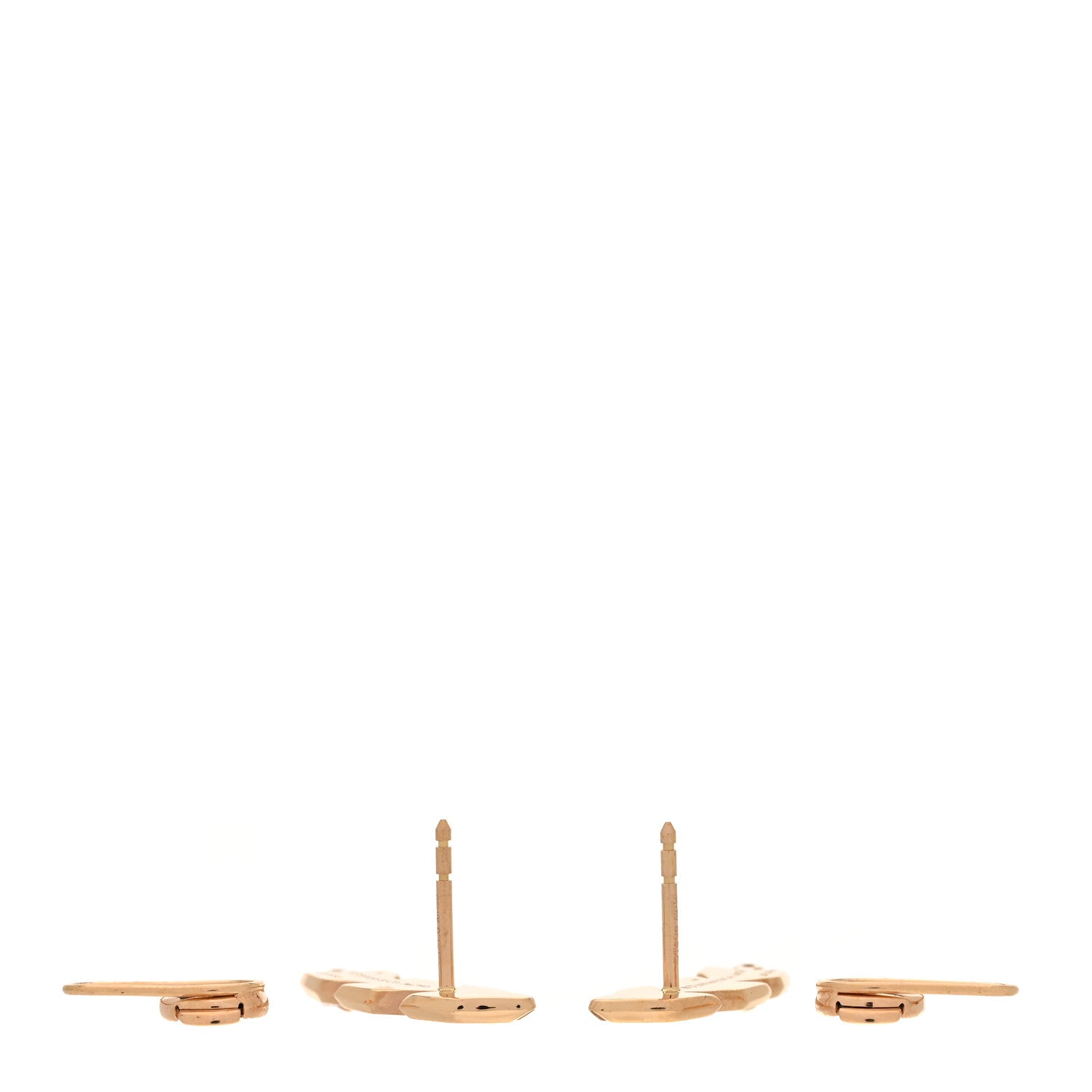 18K Rose Gold Diamond Victoria Vine Climber Earrings — view 5