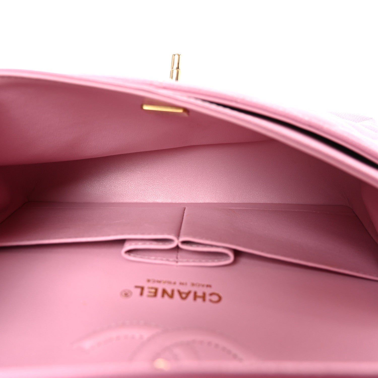 Caviar Quilted Small Double Flap Pink — view 5