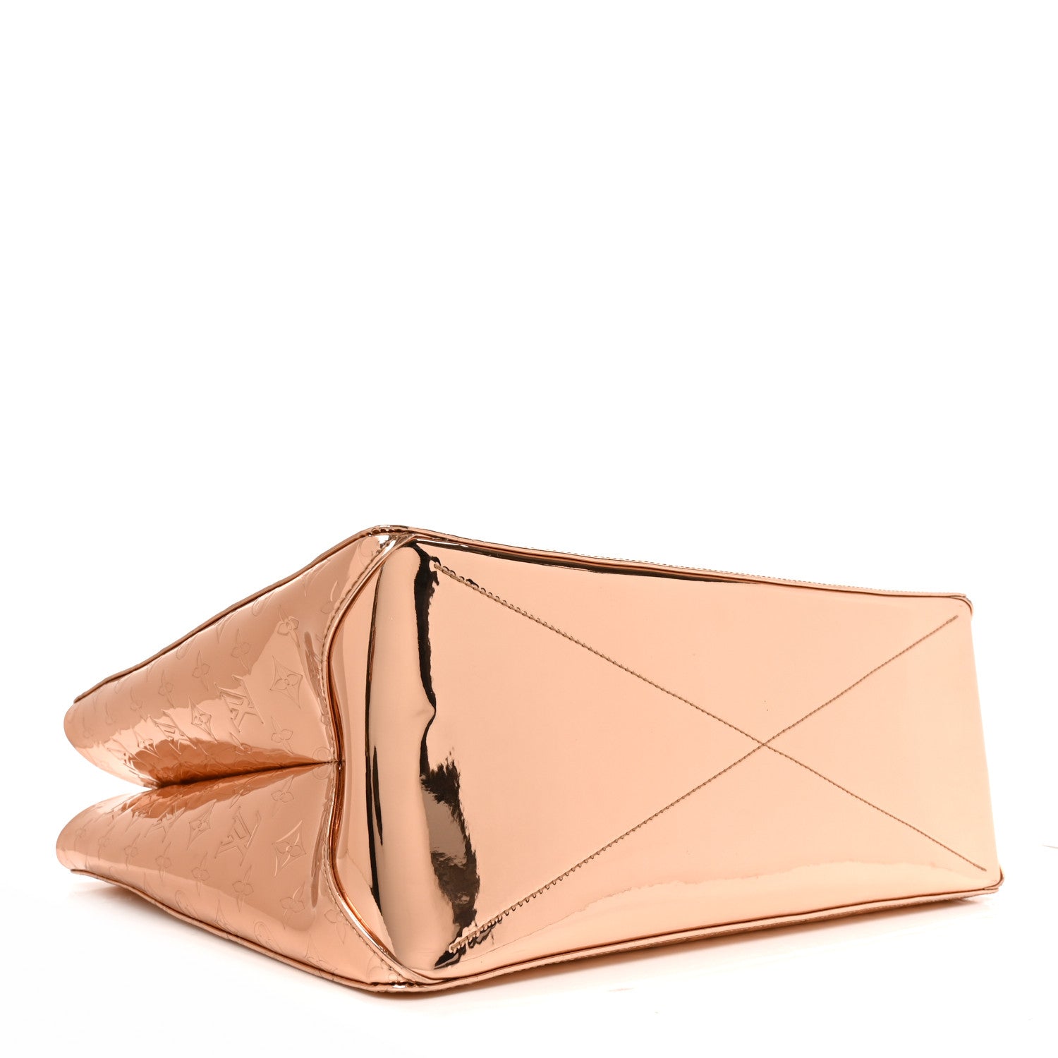 Monogram Mirror Shopper Tote MM Copper — view 4