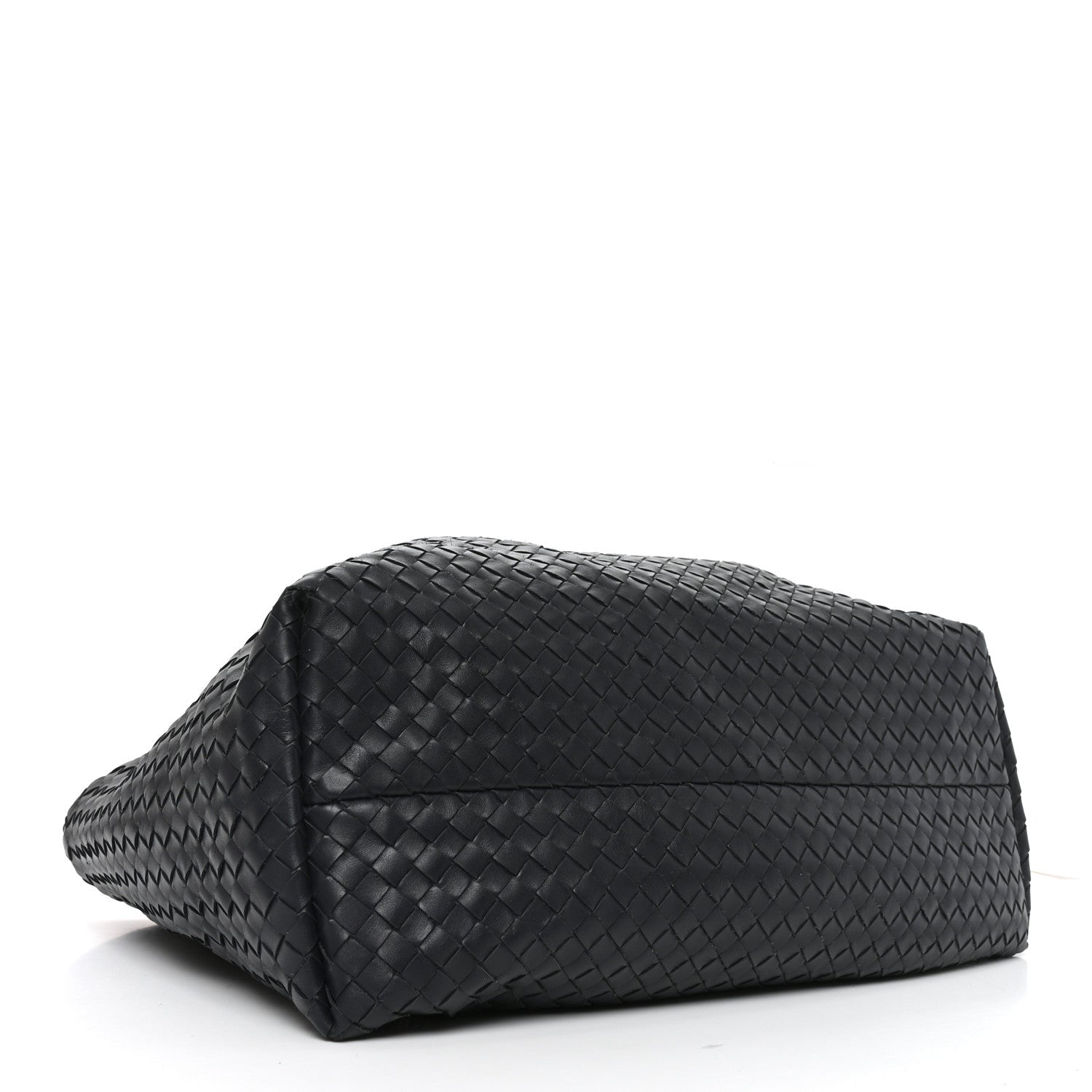 Calfskin Intrecciato Large Pinacoteca Reversible Tote Midnight Basalt Nocturnal Mud — view 5