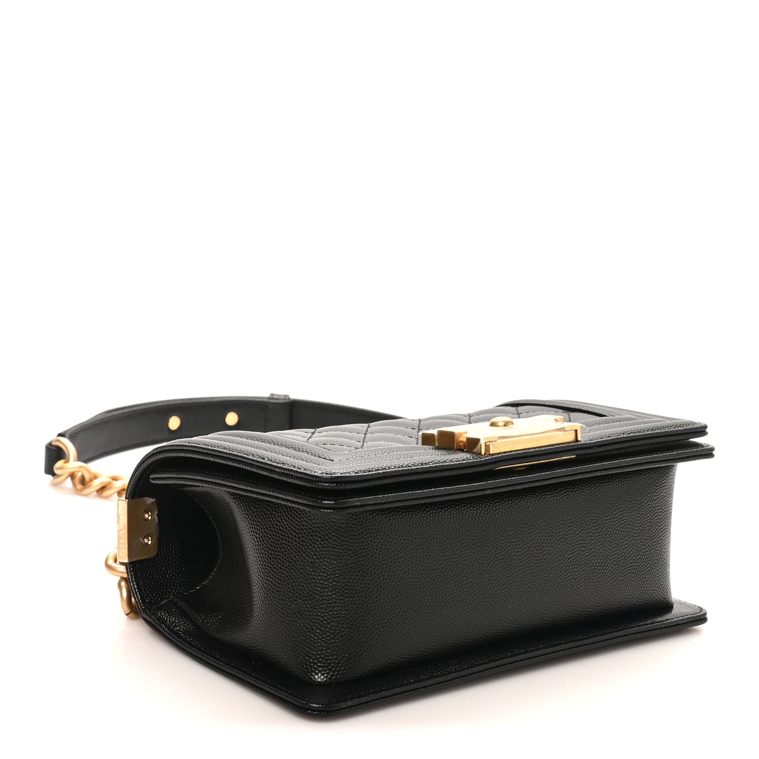 Caviar Quilted Small Boy Flap Black — view 4