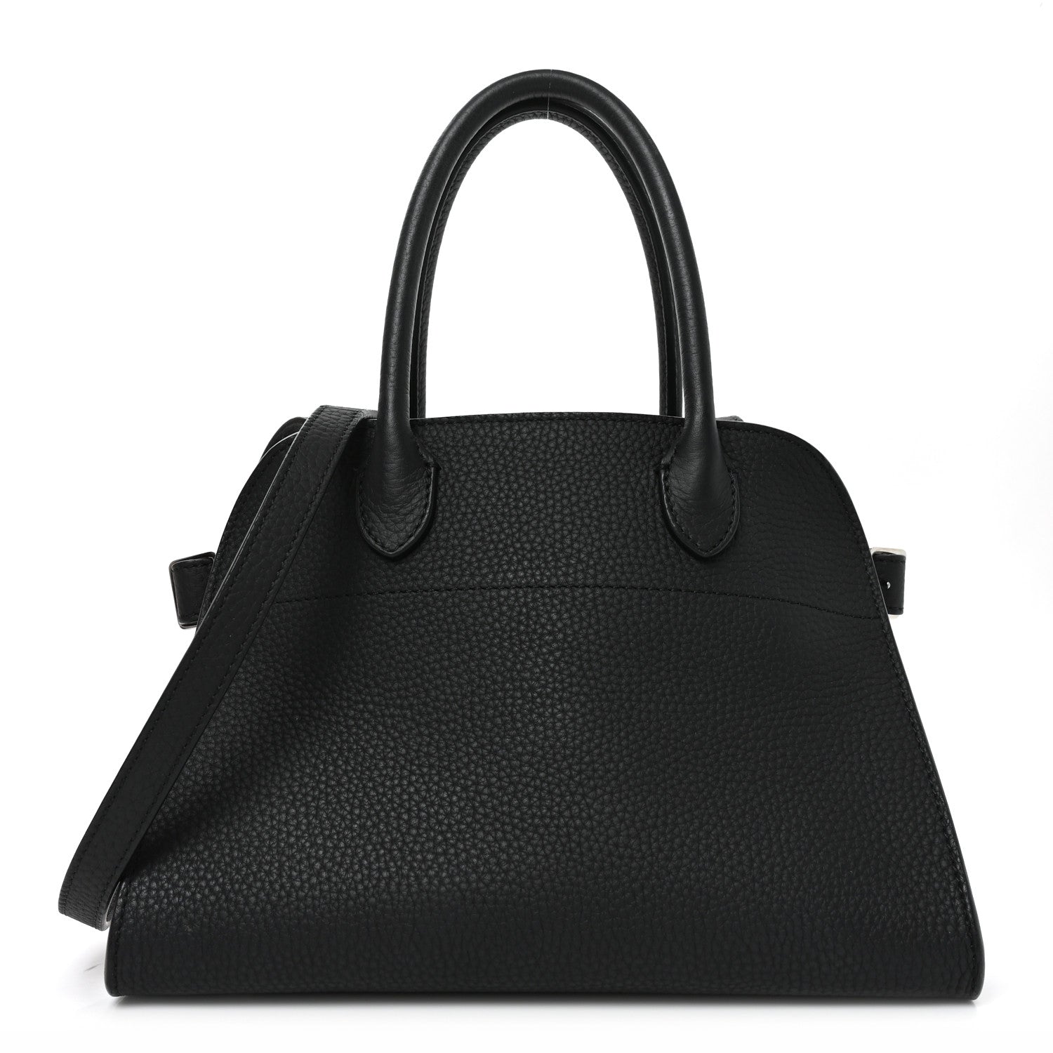 Grained Calfskin Soft Margaux 10 Bag Black