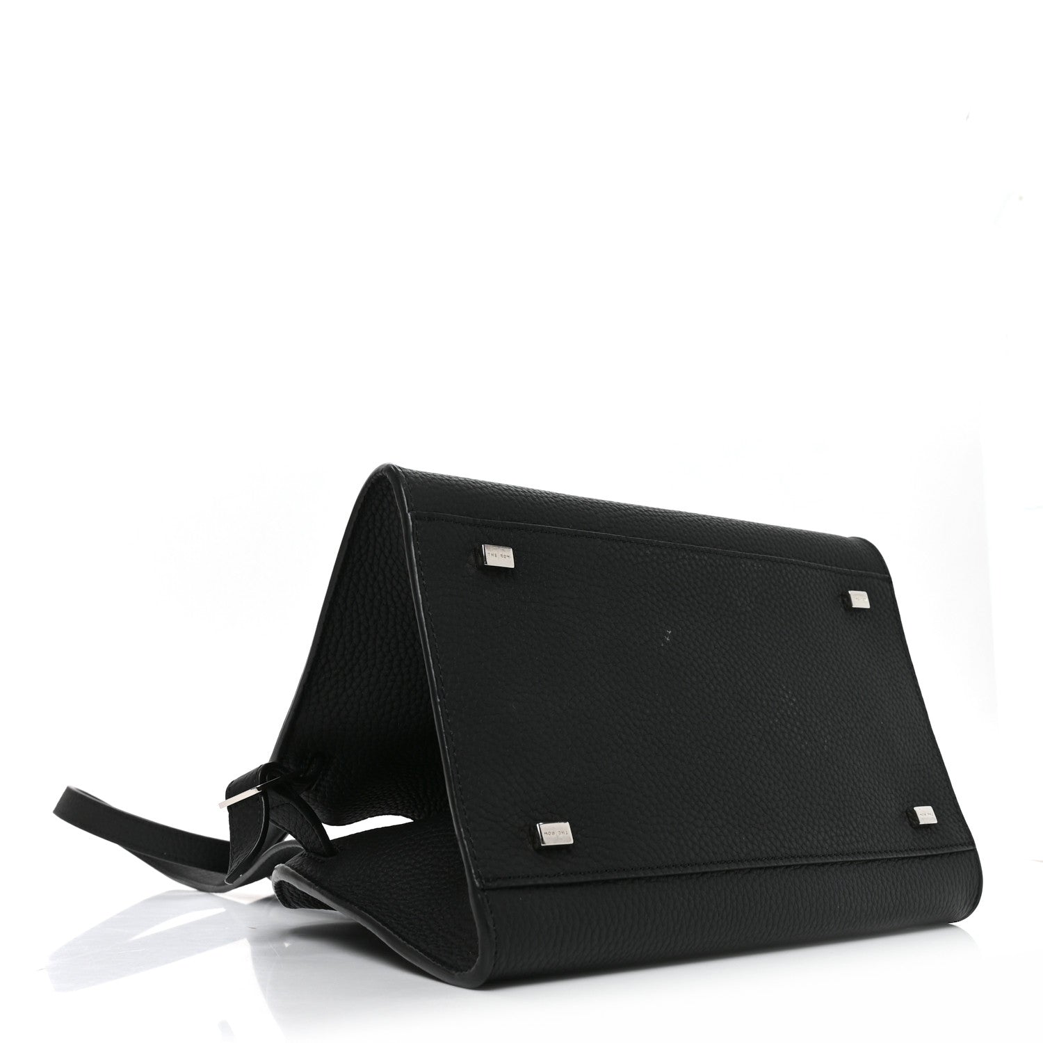 Grained Calfskin Soft Margaux 10 Bag Black — view 4