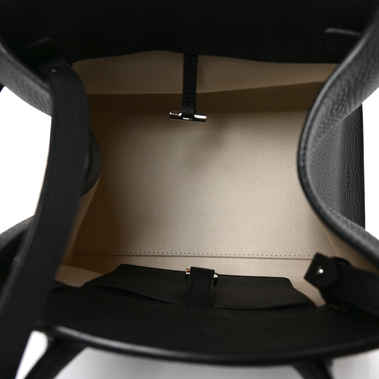 Grained Calfskin Soft Margaux 10 Bag Black — view 5