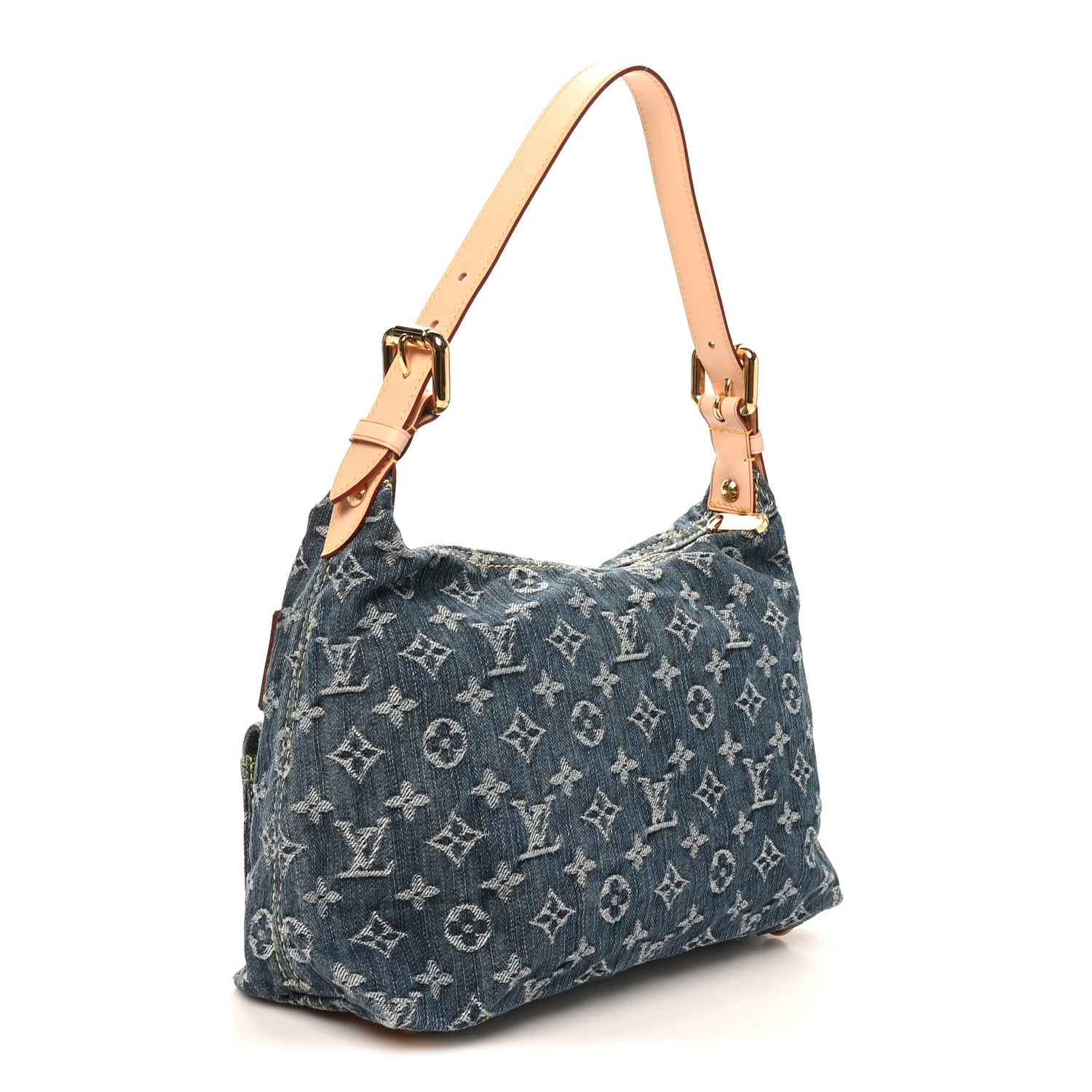 Monogram Denim Baggy PM Blue — view 3