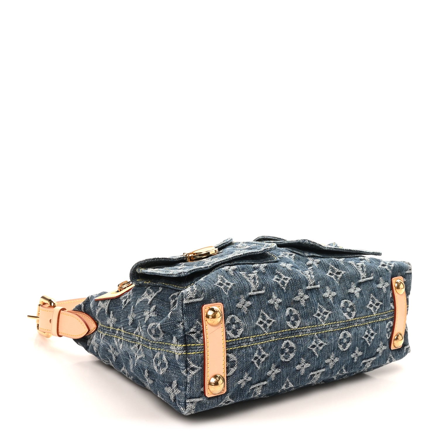 Monogram Denim Baggy PM Blue — view 4