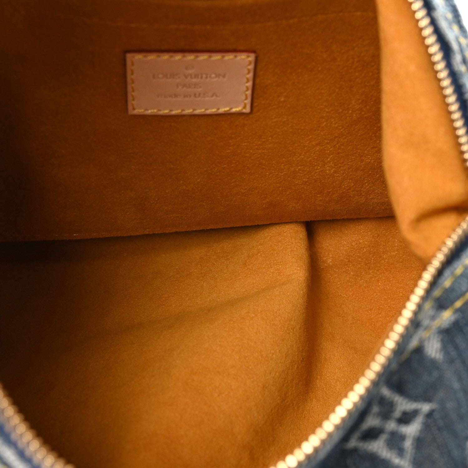 Monogram Denim Baggy PM Blue — view 5