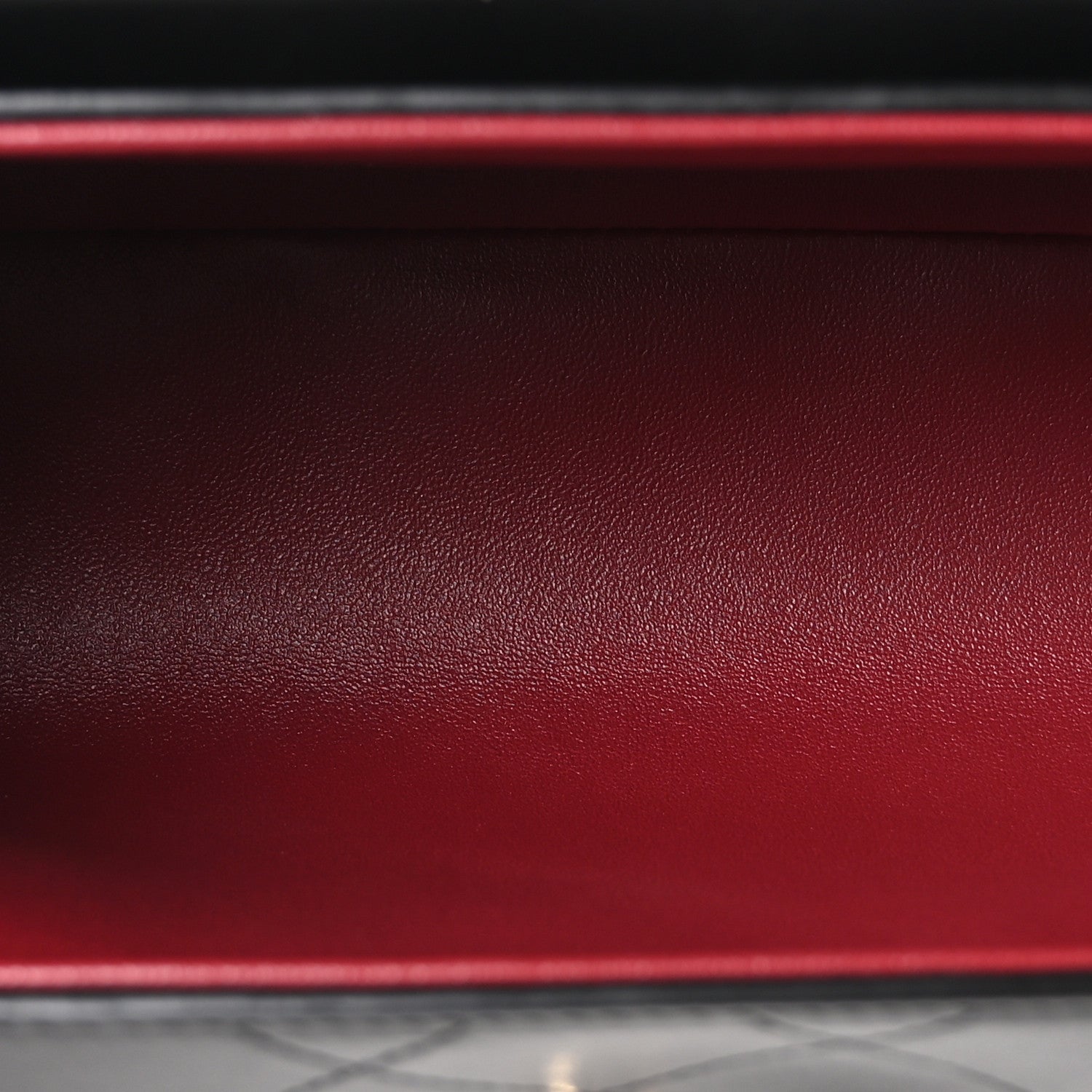 Lambskin Quilted Turn Around Clutch With Chain Black — view 5