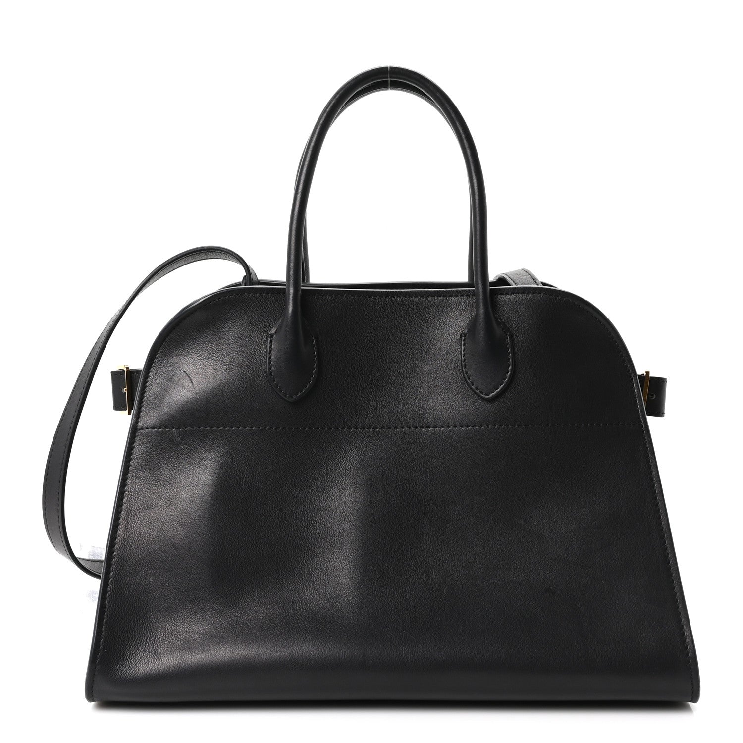 Polished Saddle Calfskin Soft Margaux 12 Black
