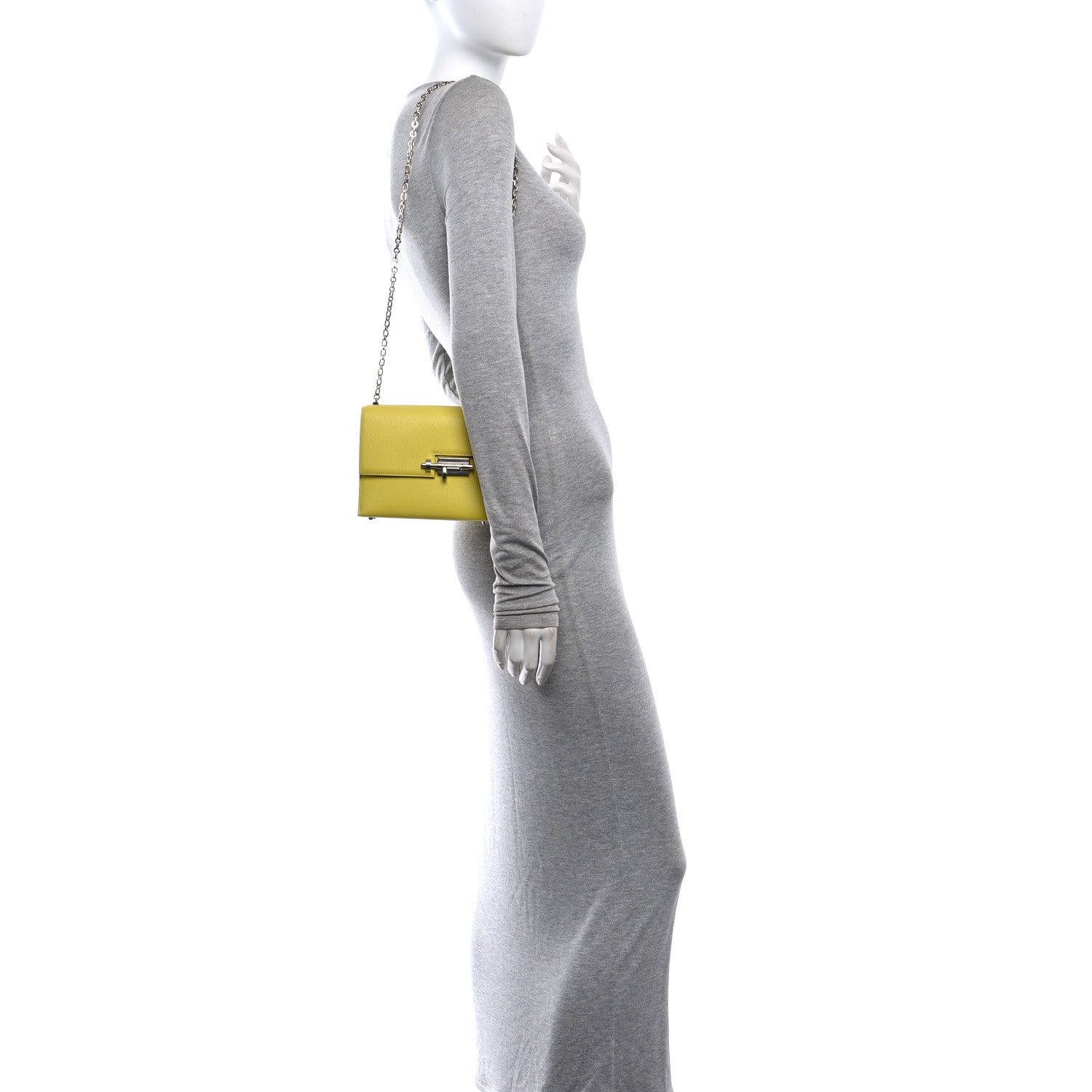 Chevre Mysore Mini Verrou Chaine Bag Lime — view 2