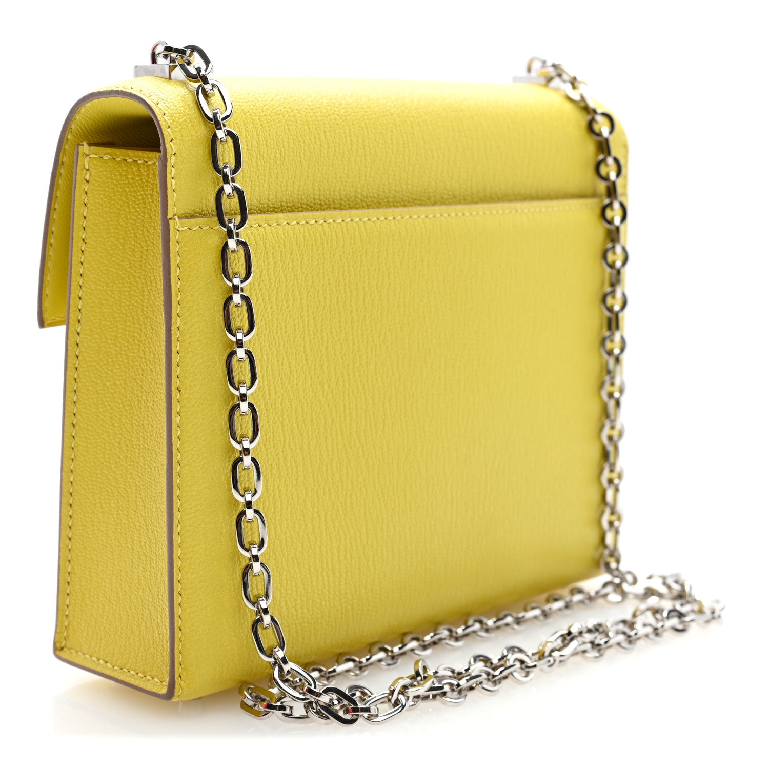 Chevre Mysore Mini Verrou Chaine Bag Lime — view 3