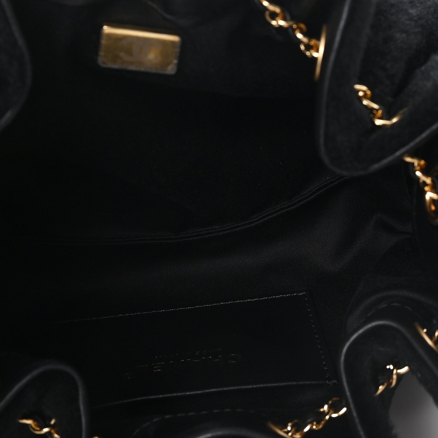 Pony Hair Mini Chanel 25 Handbag Black — view 5