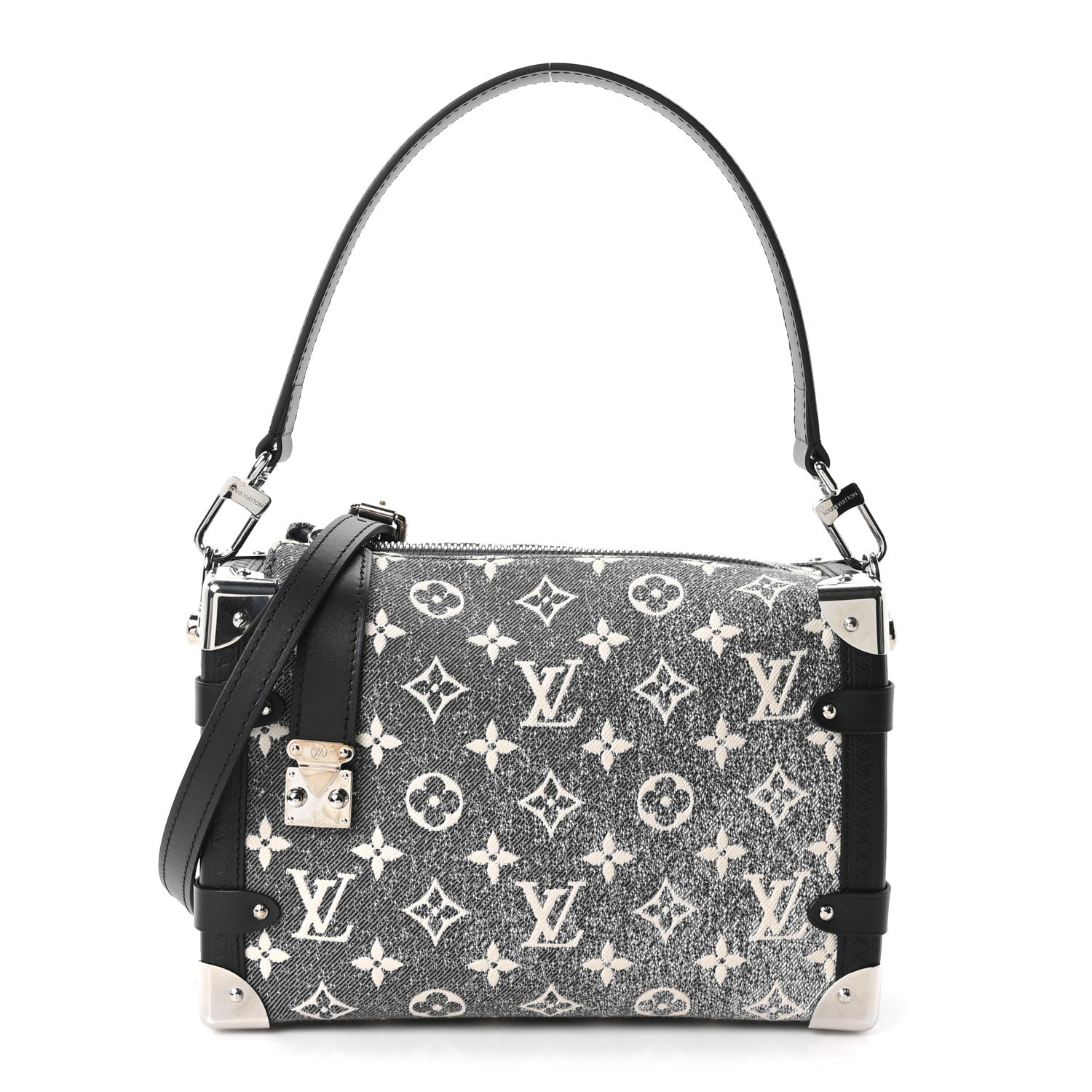 Monogram Jacquard Denim Side Trunk Grey