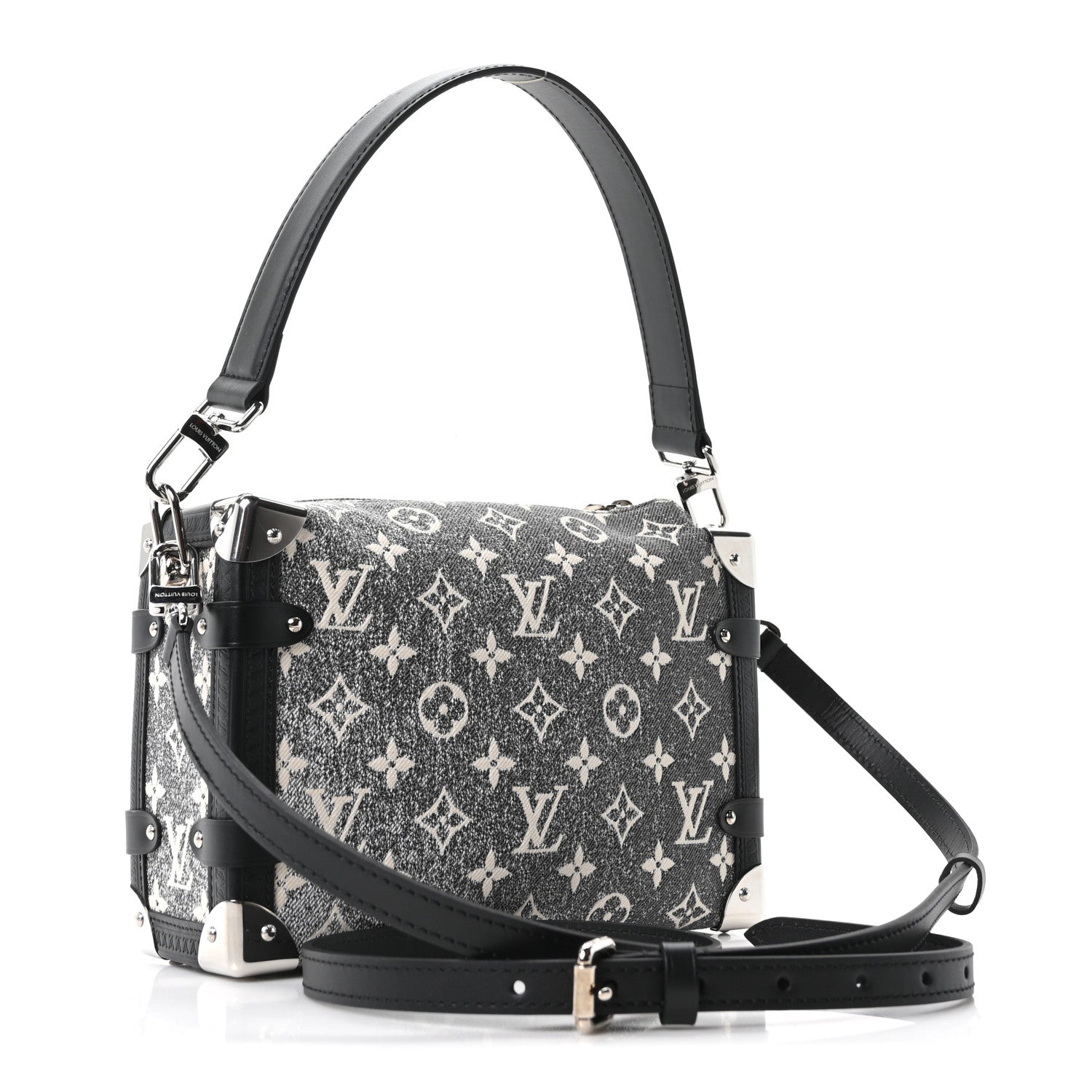 Monogram Jacquard Denim Side Trunk Grey — view 3