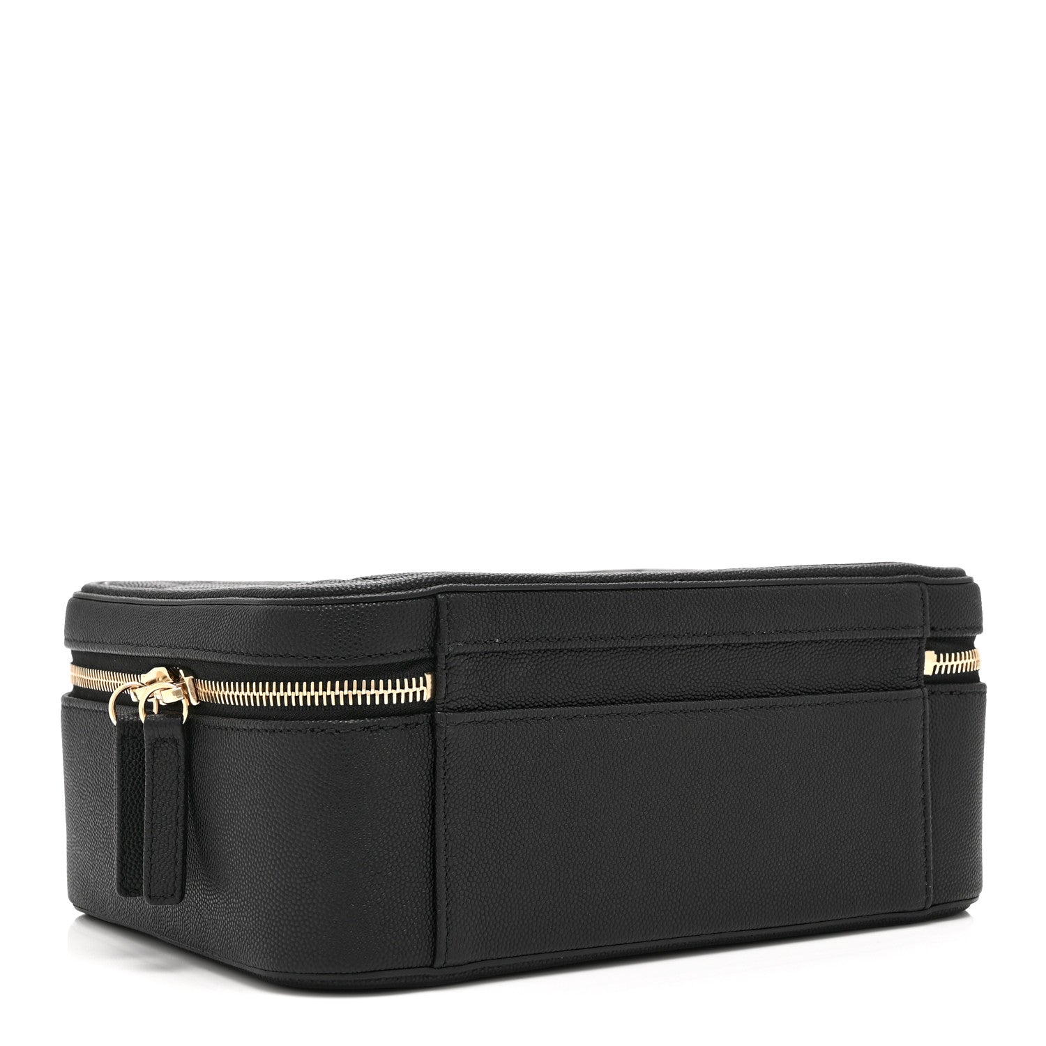 Caviar Quilted Large CC Filigree Vanity Case Black — view 5