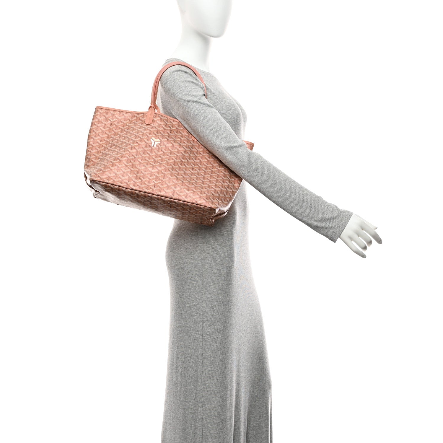 Iridescent Goyardine Saint Louis PM Pearly Coral — view 2