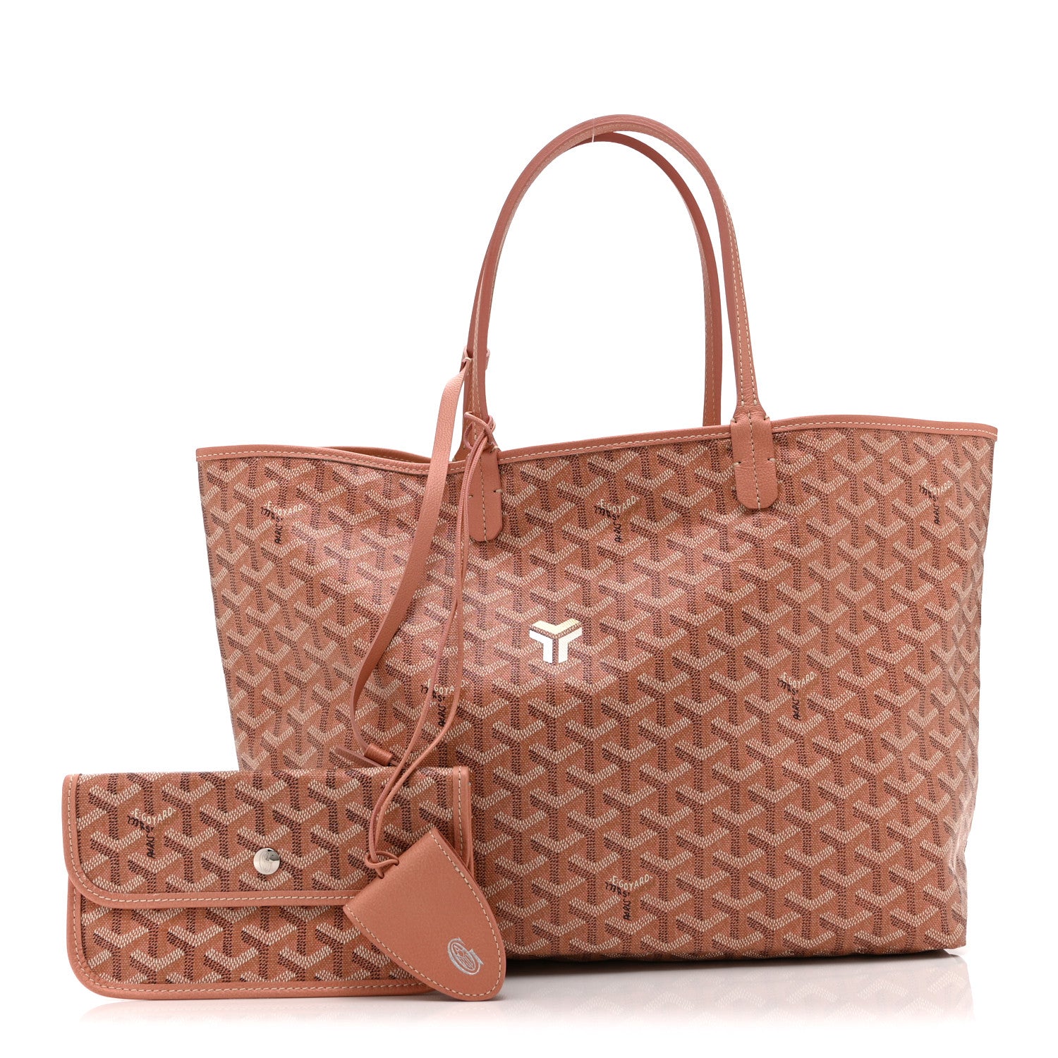 Iridescent Goyardine Saint Louis PM Pearly Coral — view 3
