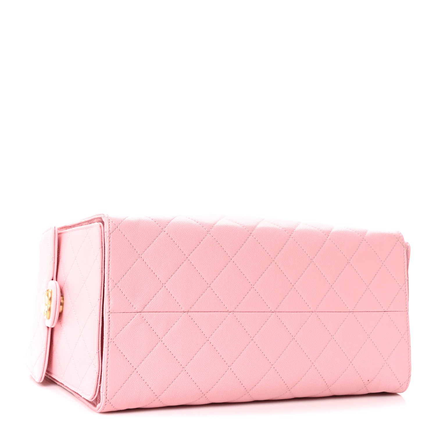 Caviar Quilted Medium Chanel 25 Handbag Light Pink — view 5