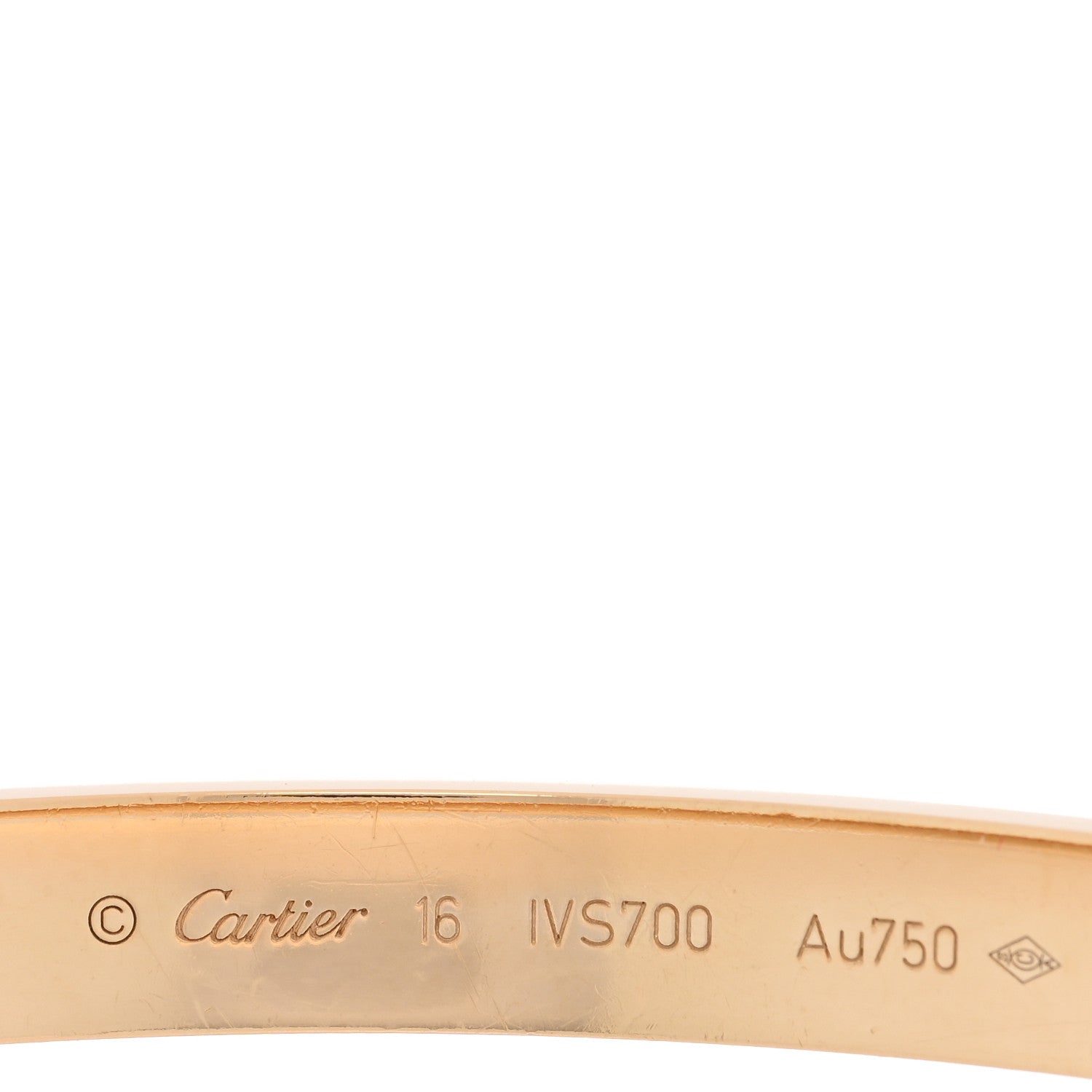 18K Yellow Gold LOVE Bracelet 16 — view 3
