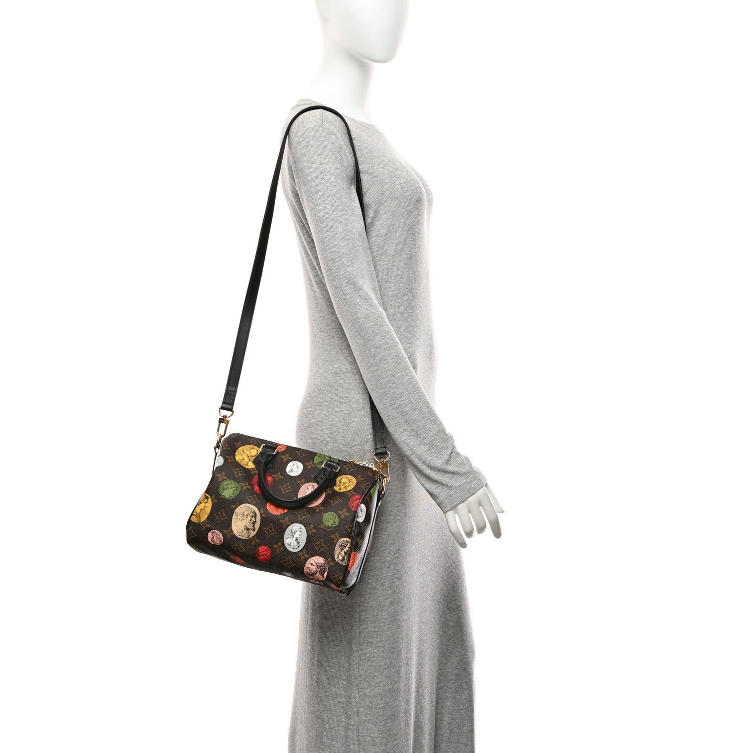 x FORNASETTI Monogram Cameo Speedy Bandouliere 25 — view 2