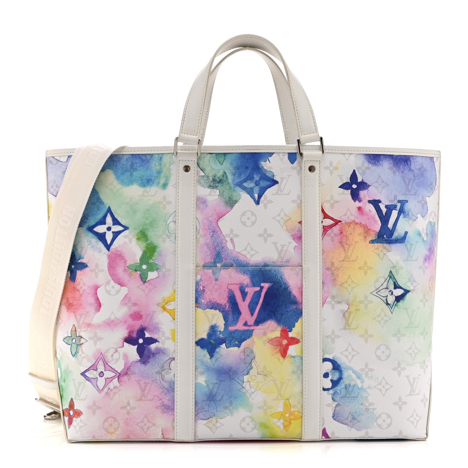 Monogram Watercolor New Tote GM Multicolor