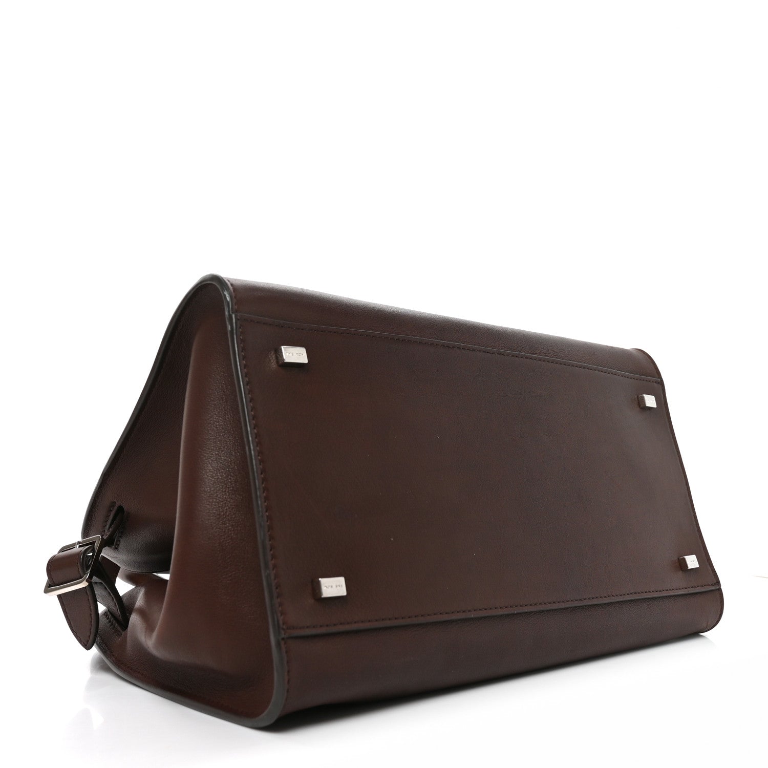 Polished Saddle Calfskin Soft Margaux 12 Dark Brown — view 4