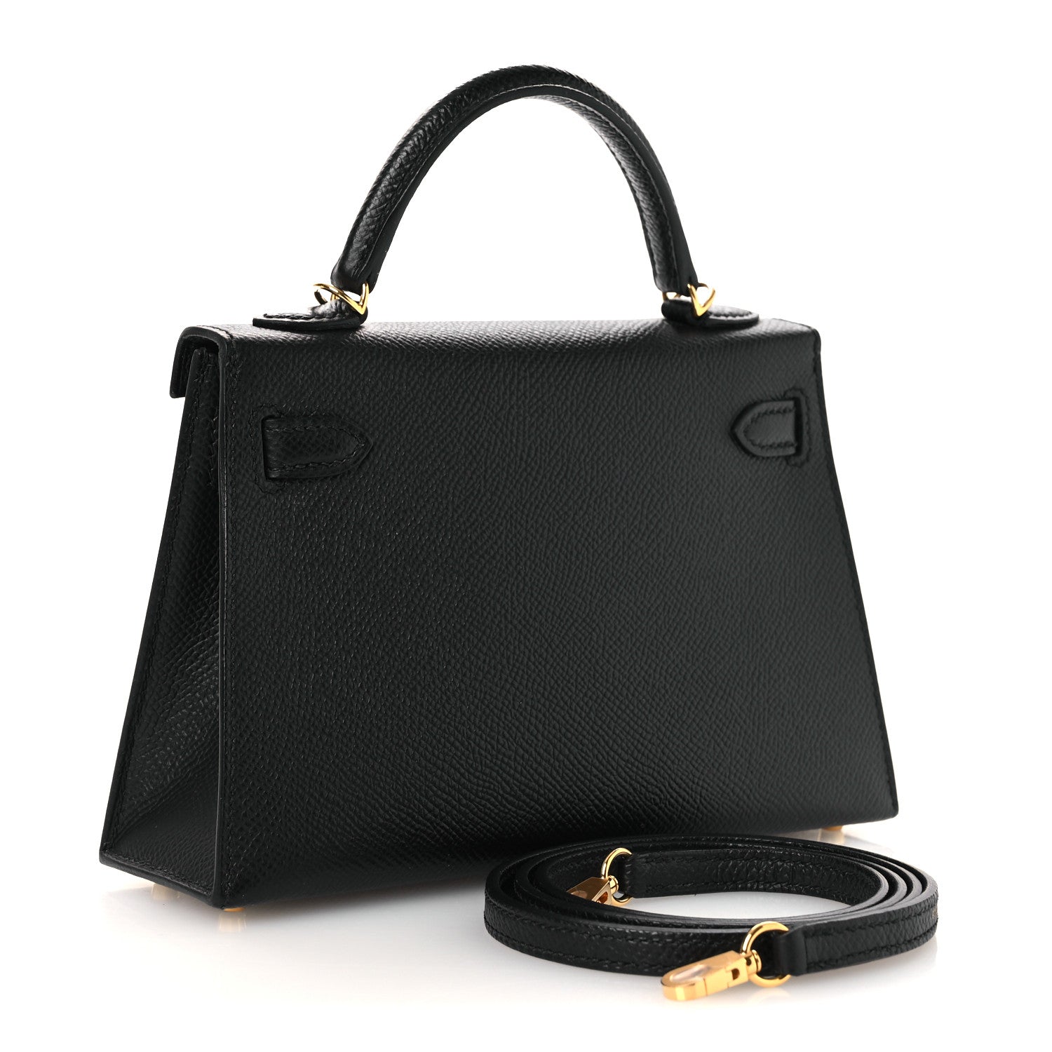 Epsom Mini Kelly Sellier 20 Black — view 2