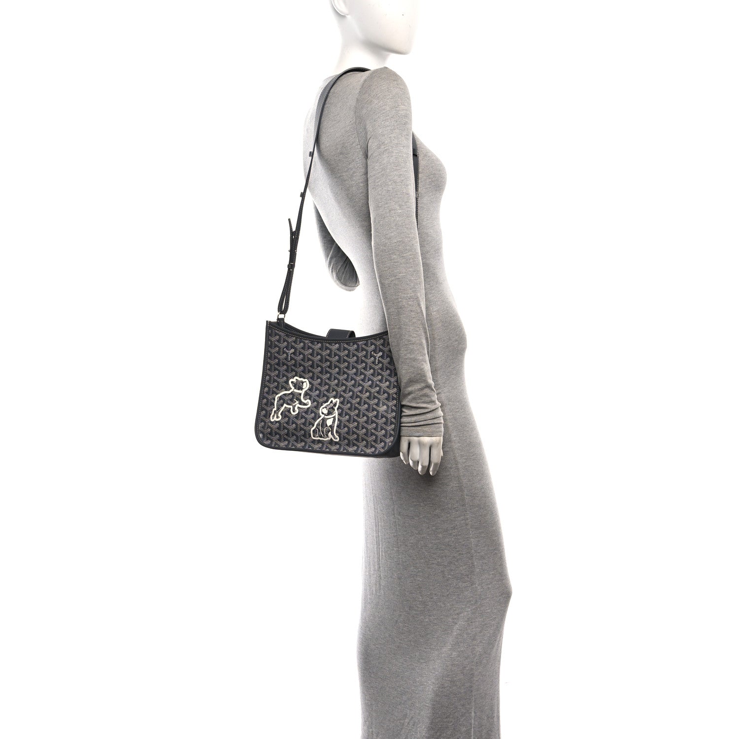 Goyardine Musette PM Bag Grey — view 2