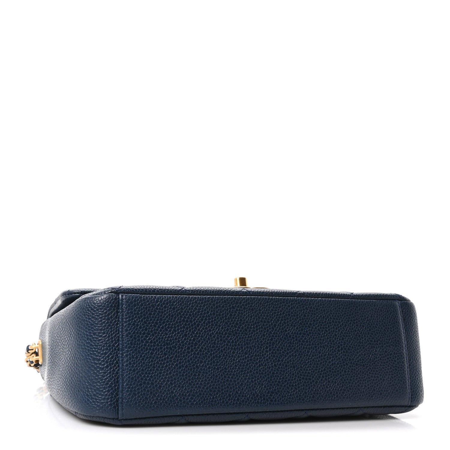 Caviar Quilted Chain Soul Flap Navy Blue — view 4