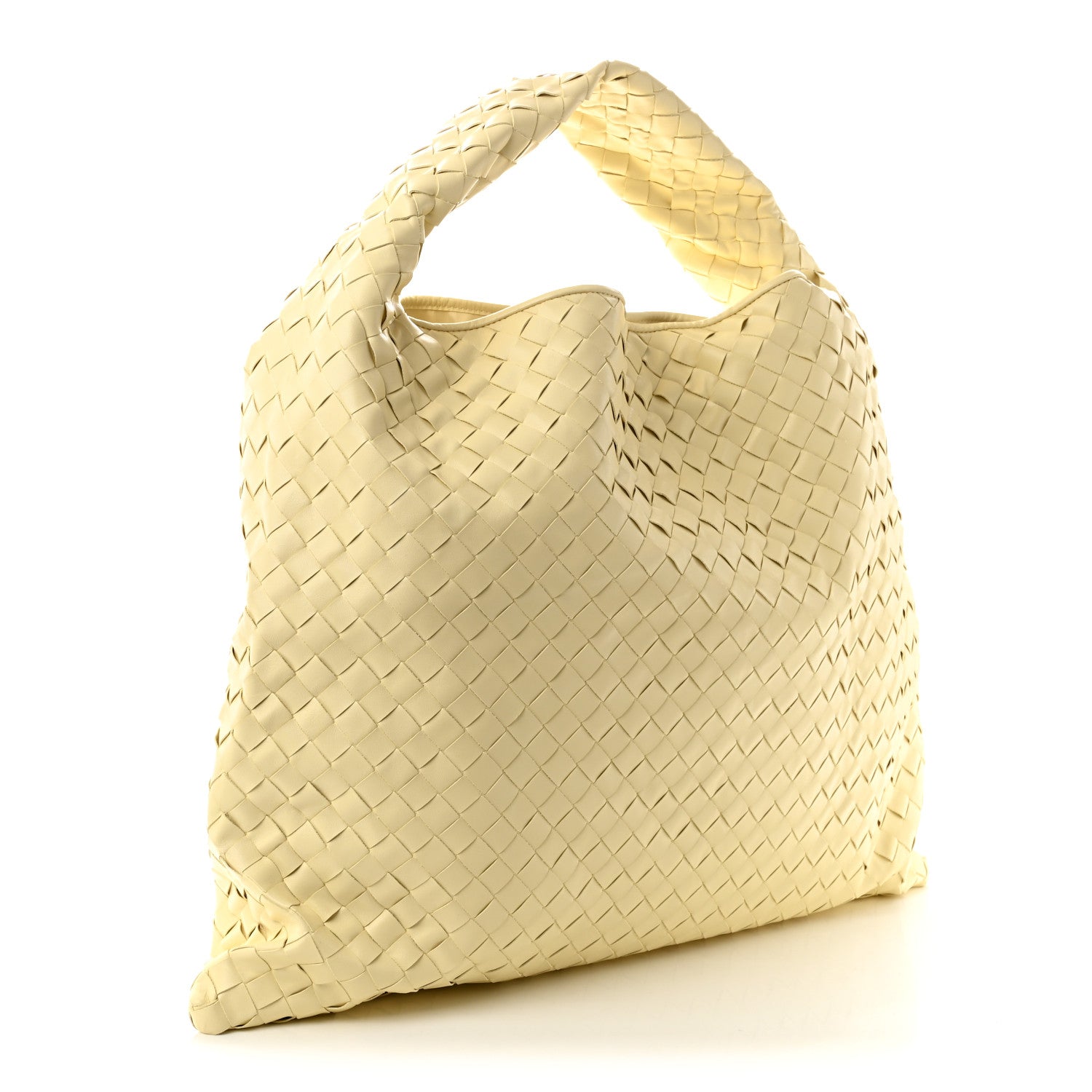 Calfskin Intrecciato Large Hop Camomile — view 3