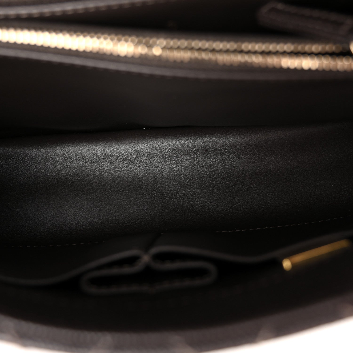 Caviar Quilted Small Coco Handle Flap Dark Brown Dark Brown — view 5