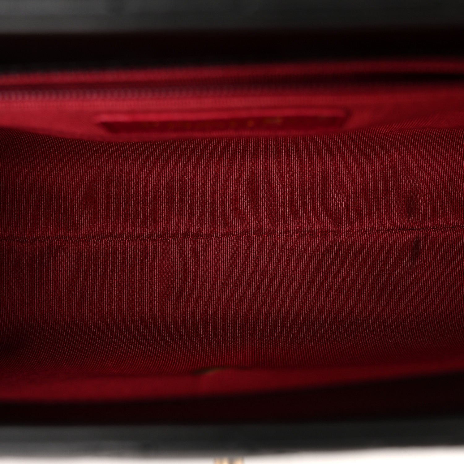 Lambskin Stitched Pearl Logo Top Handle Flap Black — view 5