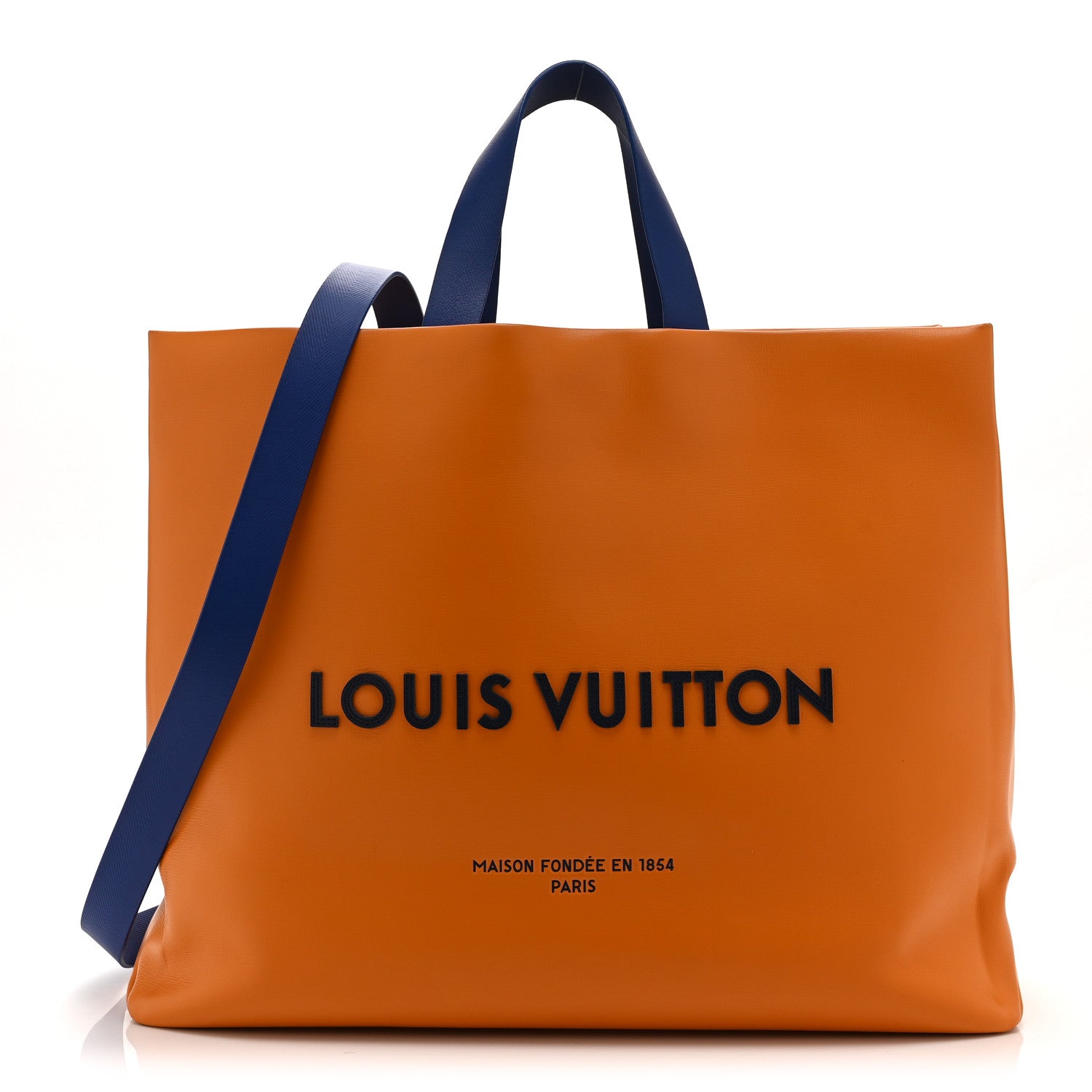 Cowhide Shopper Bag MM Safran
