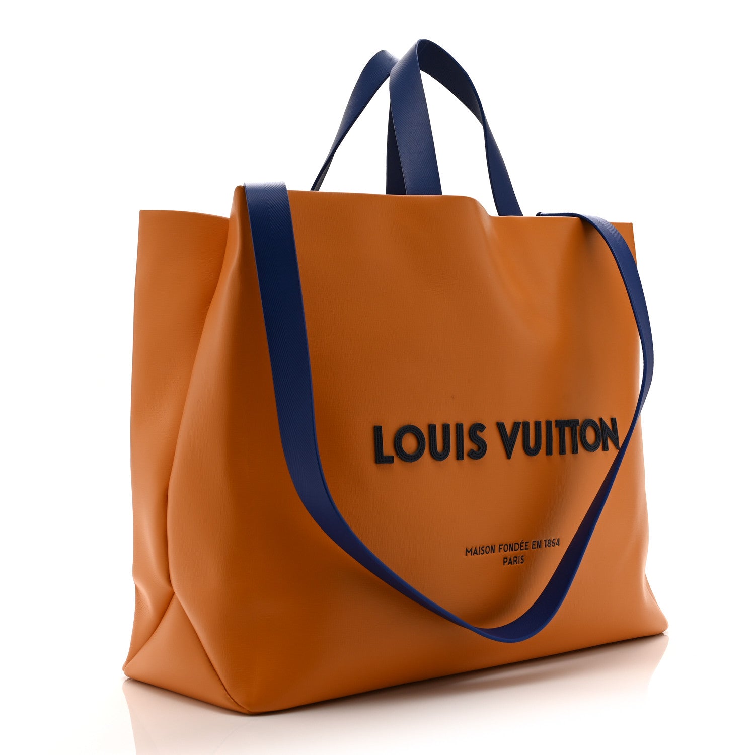 Cowhide Shopper Bag MM Safran — view 3