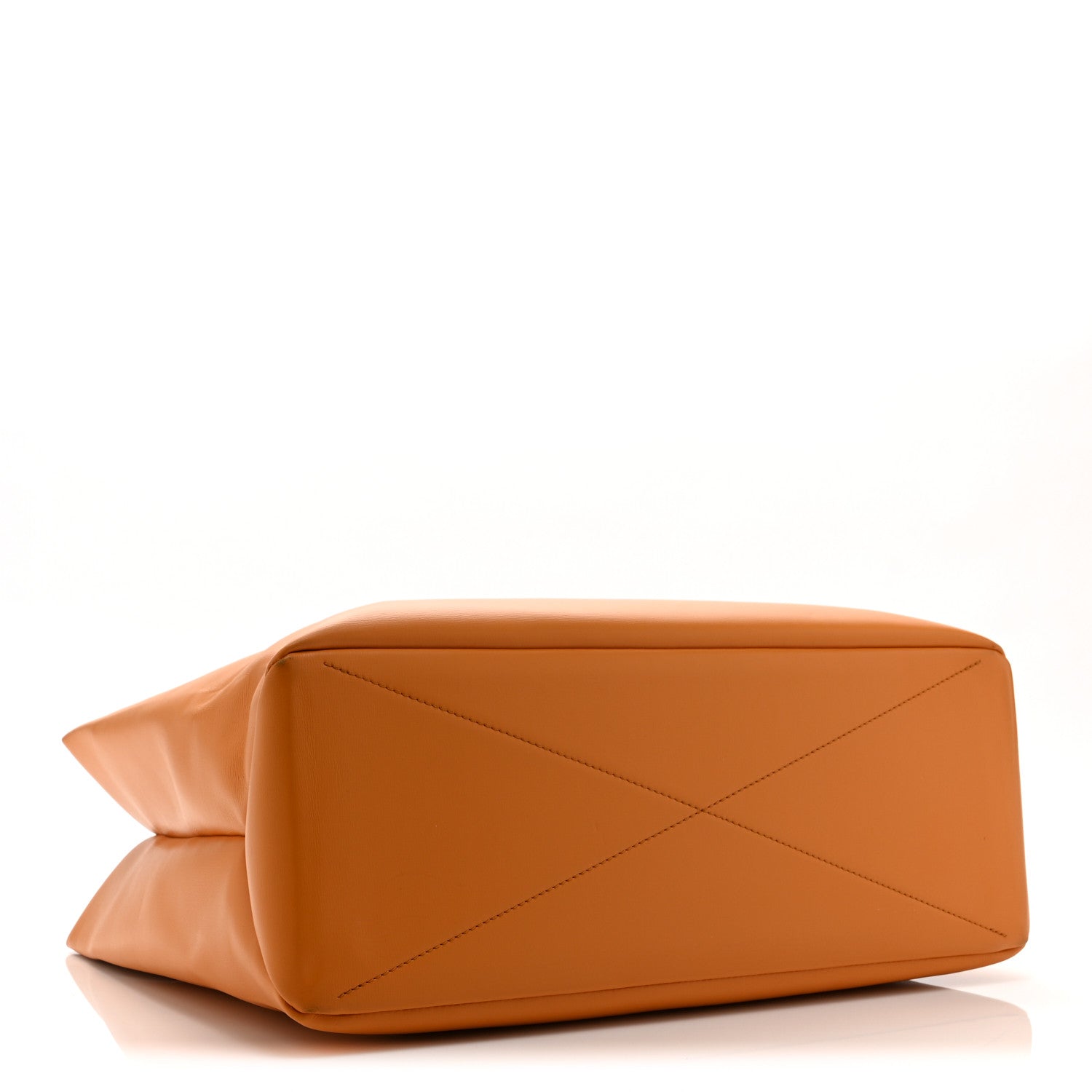Cowhide Shopper Bag MM Safran — view 4