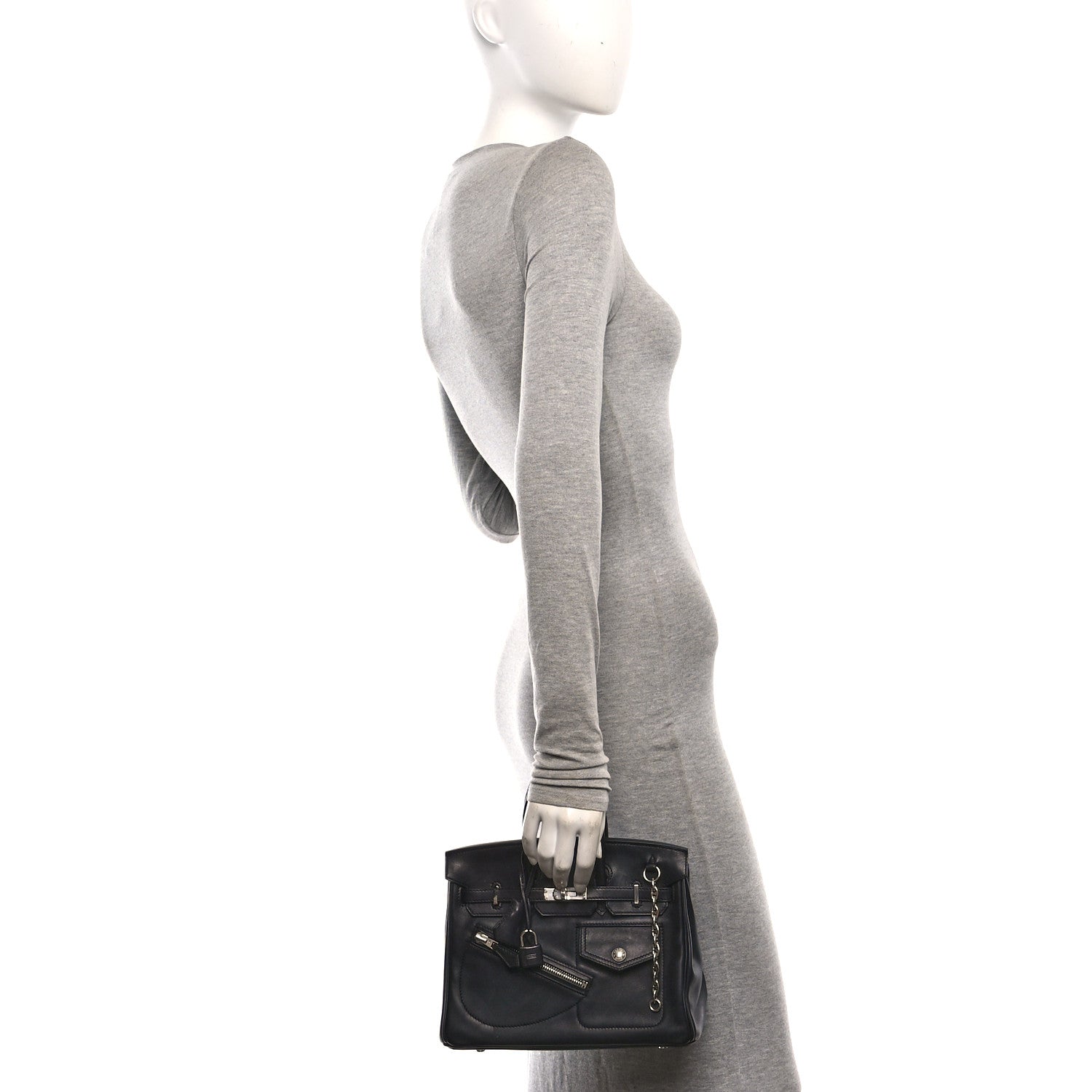 Veau Volupto Rock Birkin 25 Black — view 2