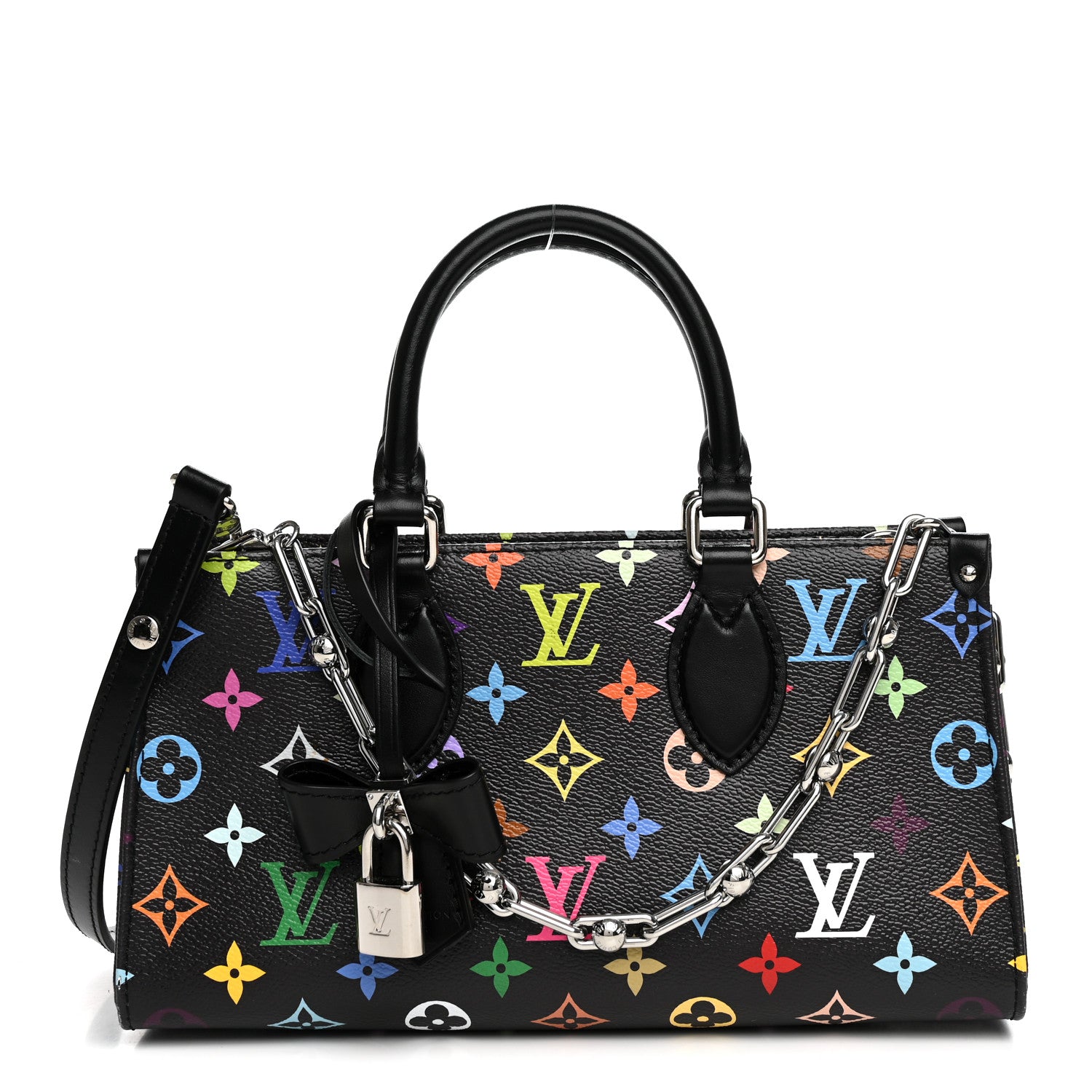 LV X TM Monogram Multicolor OnTheGo East West Black