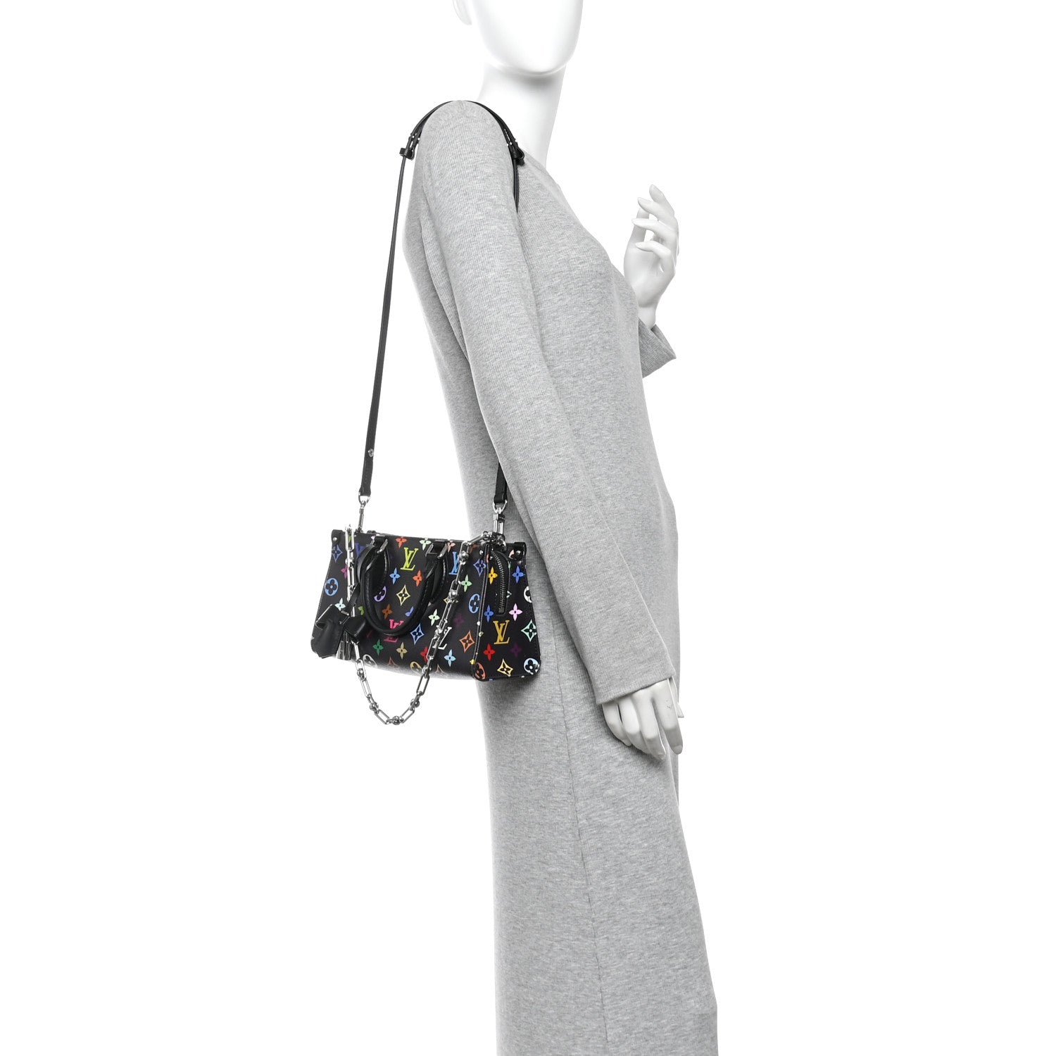 LV X TM Monogram Multicolor OnTheGo East West Black — view 2