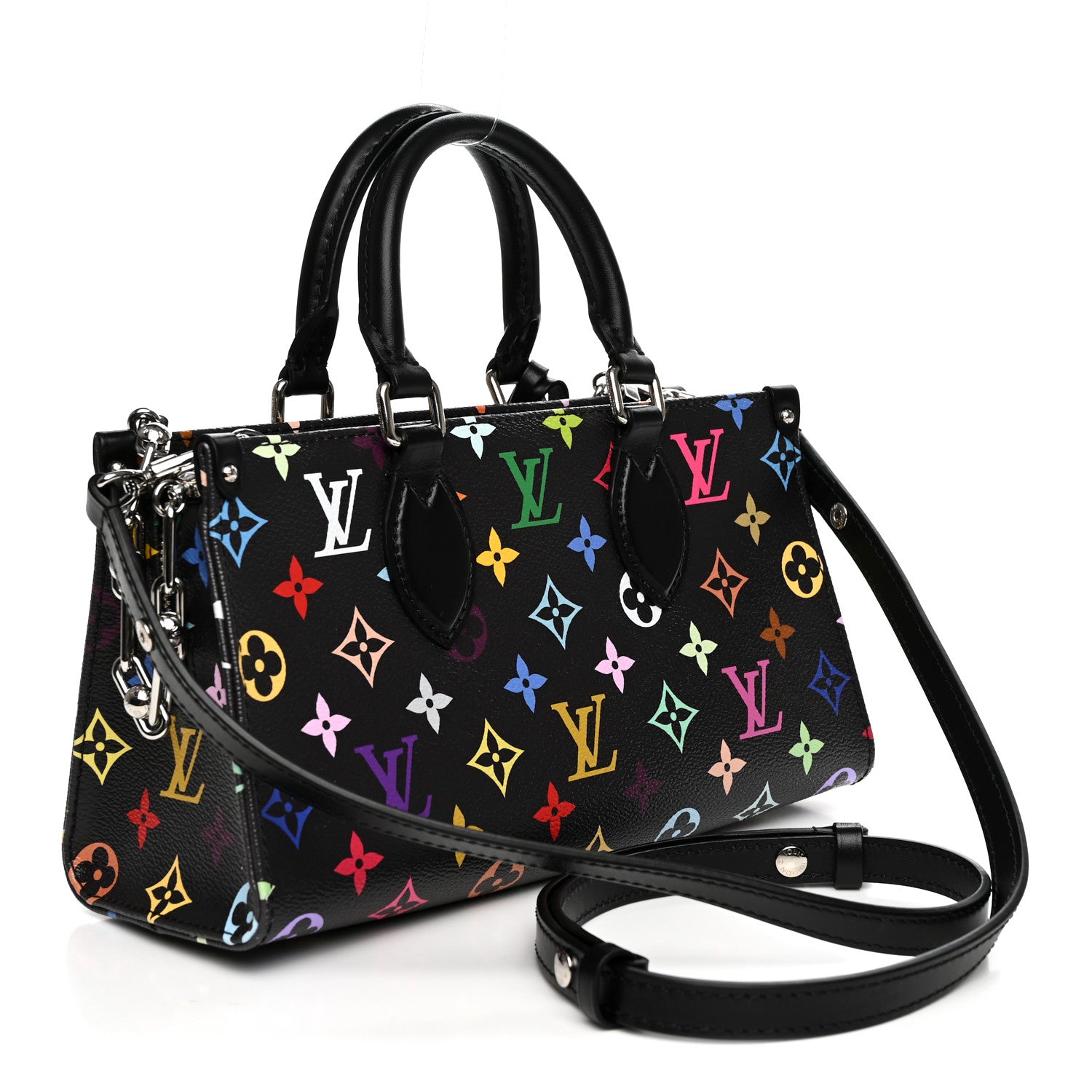 LV X TM Monogram Multicolor OnTheGo East West Black — view 3